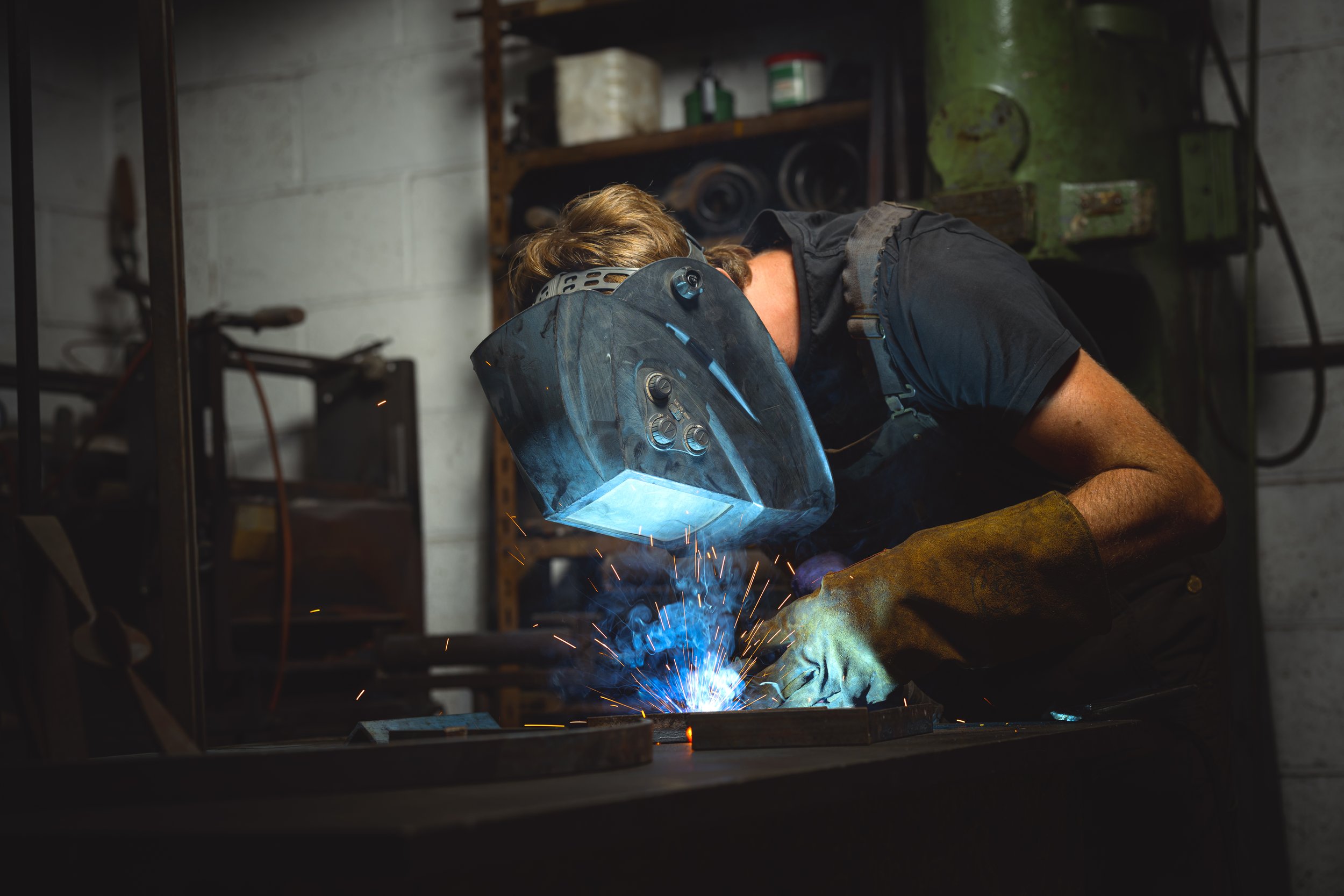 welding in the workshop