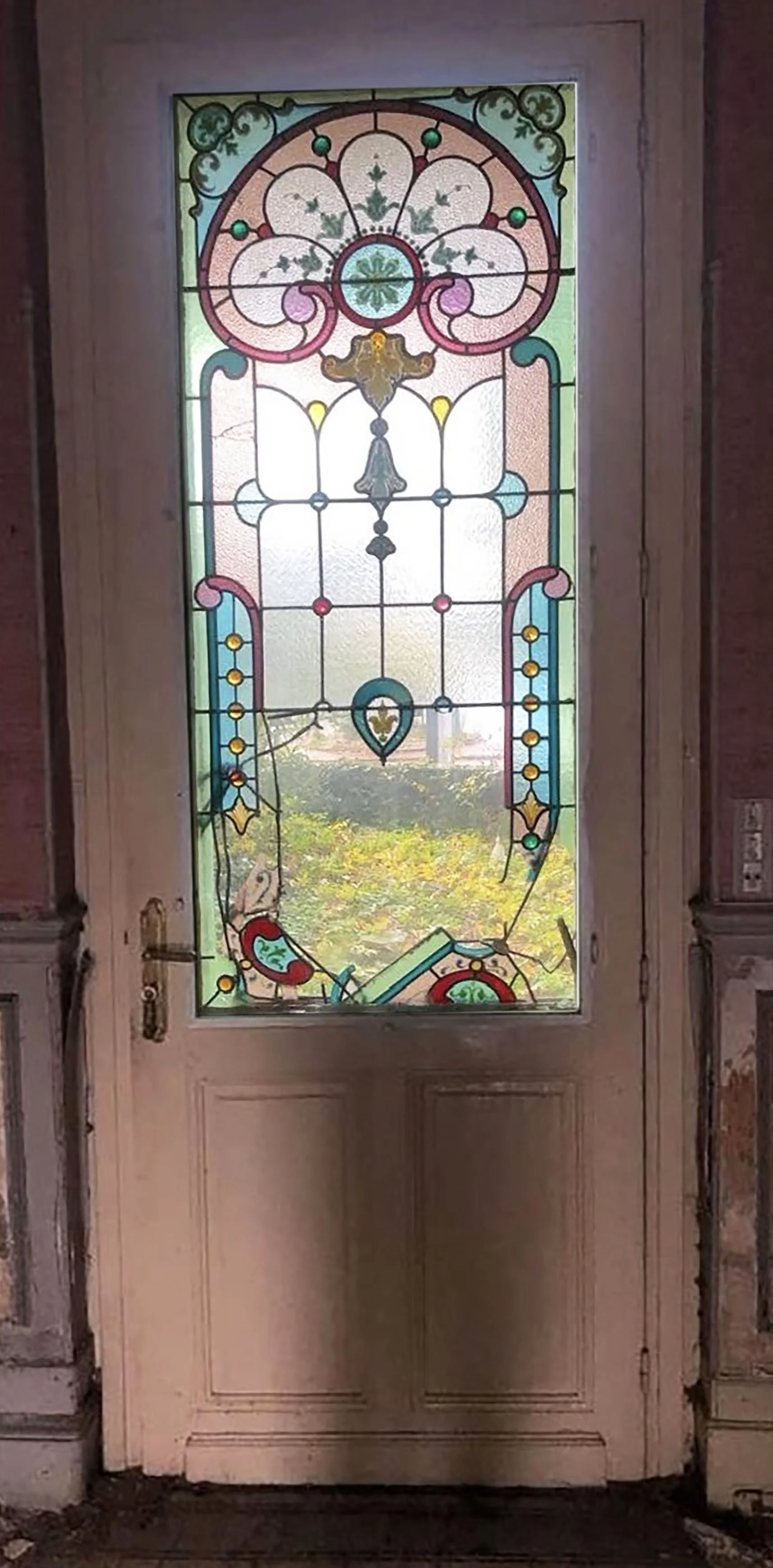 Vitrail style art nouveau. Marmande