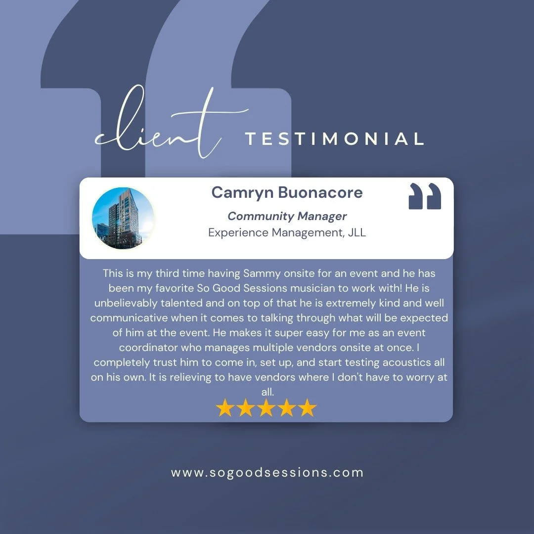 This is what "stress-free" sounds like. 🎶

When event coordinators trust us to show up, set up, and handle the acoustics without a single check-in, we know we're doing something right.

A huge thank you to this incredible event coordinator