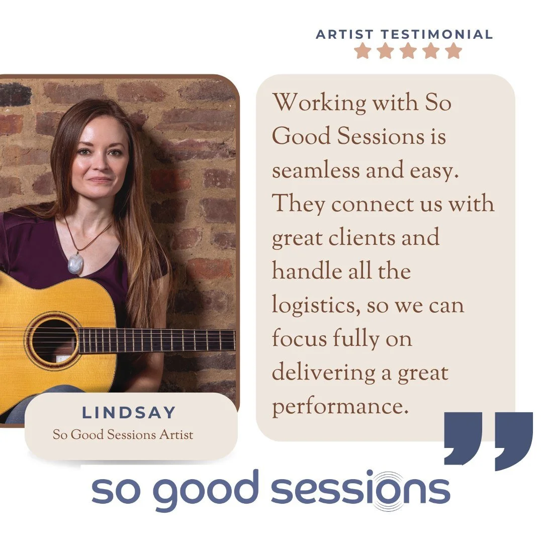 Behind every great event is a team of artists who feel supported, prepared, and set up to succeed.

We take that part seriously &mdash; from clear communication to thoughtful curation and logistics.

It&rsquo;s what allows our musicians to show up fu