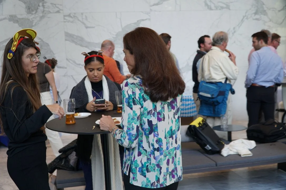 Live Oktoberfest entertainment at a corporate tenant celebration in Boston