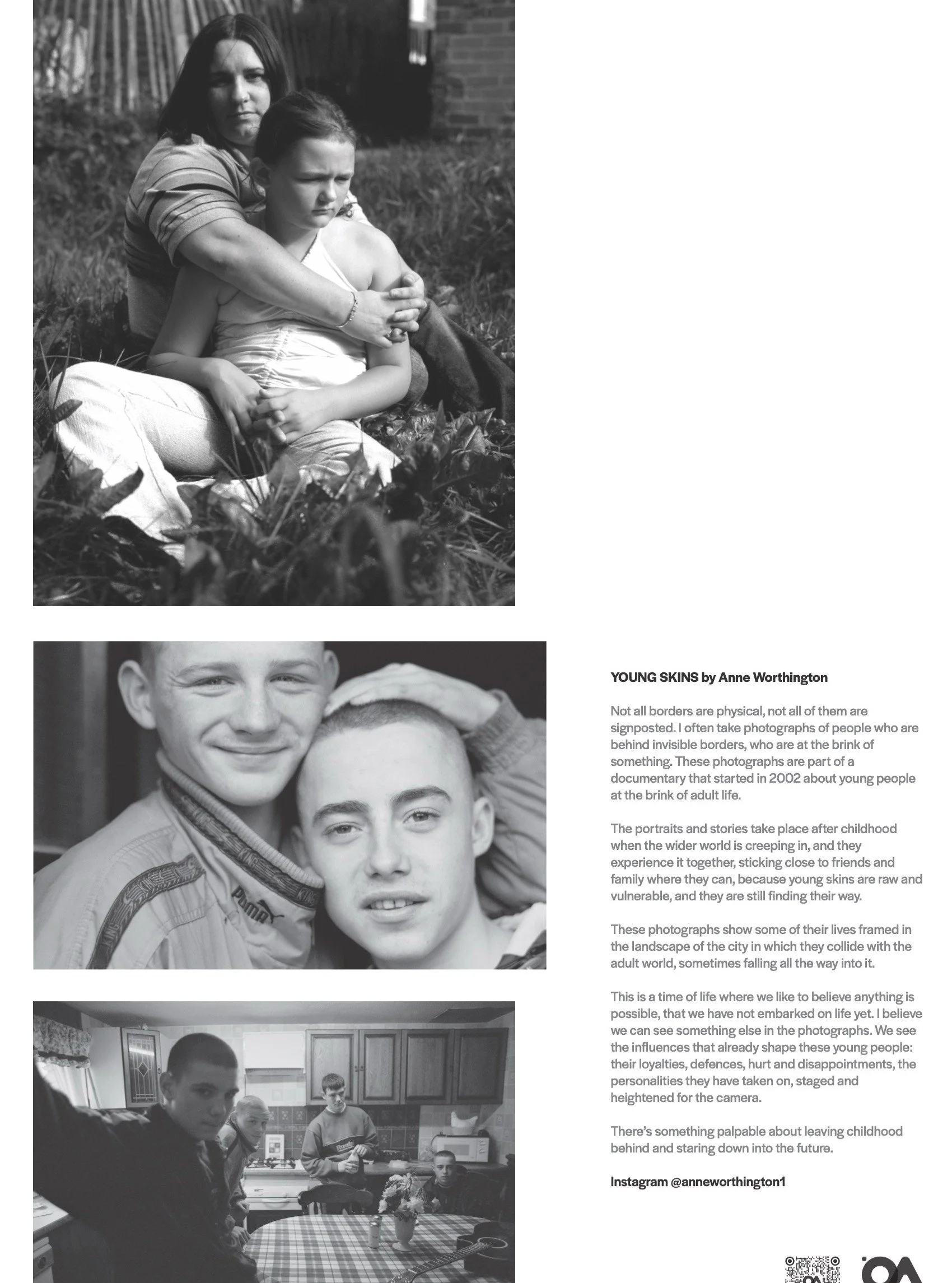 Now showing at the Photo North Pop-Up at Kirkgate Market:

Young Skins by Anne Worthington

@anneworthington1 photographs document youth, community and belonging with honesty and intimacy, capturing the spirit and resilience of young people and the p