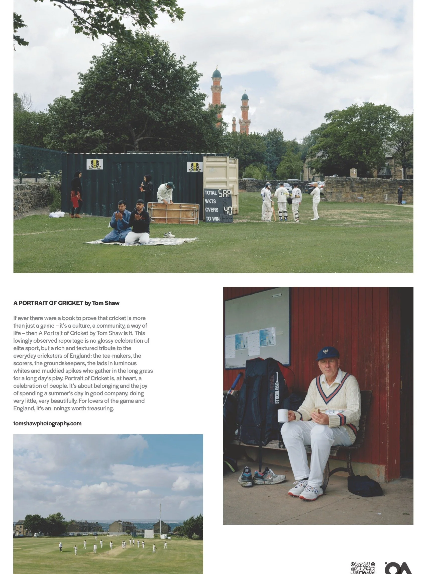 Now showing at the Photo North Pop-Up at Kirkgate Market:

A Portrait of Cricket by Tom Shaw

@tomshawphoto photographs document grassroots cricket across the UK, moving beyond the traditional image of the village green to celebrate the players, spec
