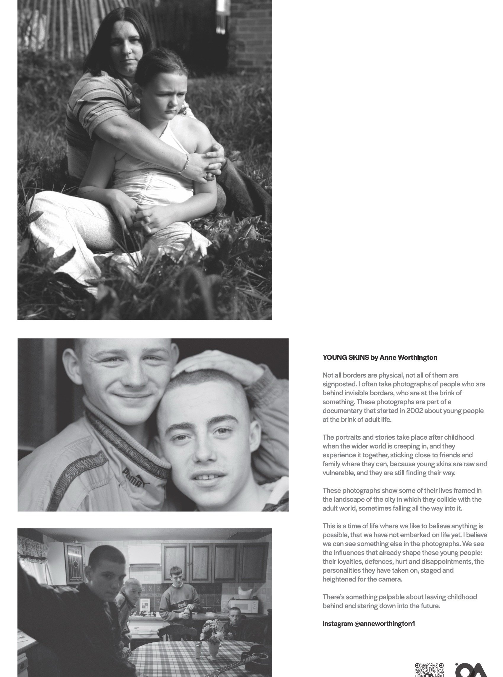 Now showing at the Photo North Pop-Up at Kirkgate Market:

Young Skins by Anne Worthington

@anneworthington1 photographs document youth, community and belonging with honesty and intimacy, capturing the spirit and resilience of young people and the p