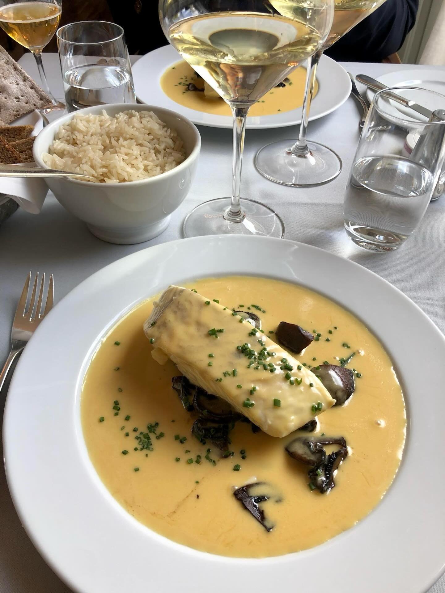 Poached Cod with Champagne Beurre Blanc and Pilaf.

We&rsquo;ve re-engineered the Wedholms Fisk classic for your own dining room: Poached Cod with Champagne Beurre Blanc and Pilaf. This is a study in Continental Classics, translating the atmosphere o