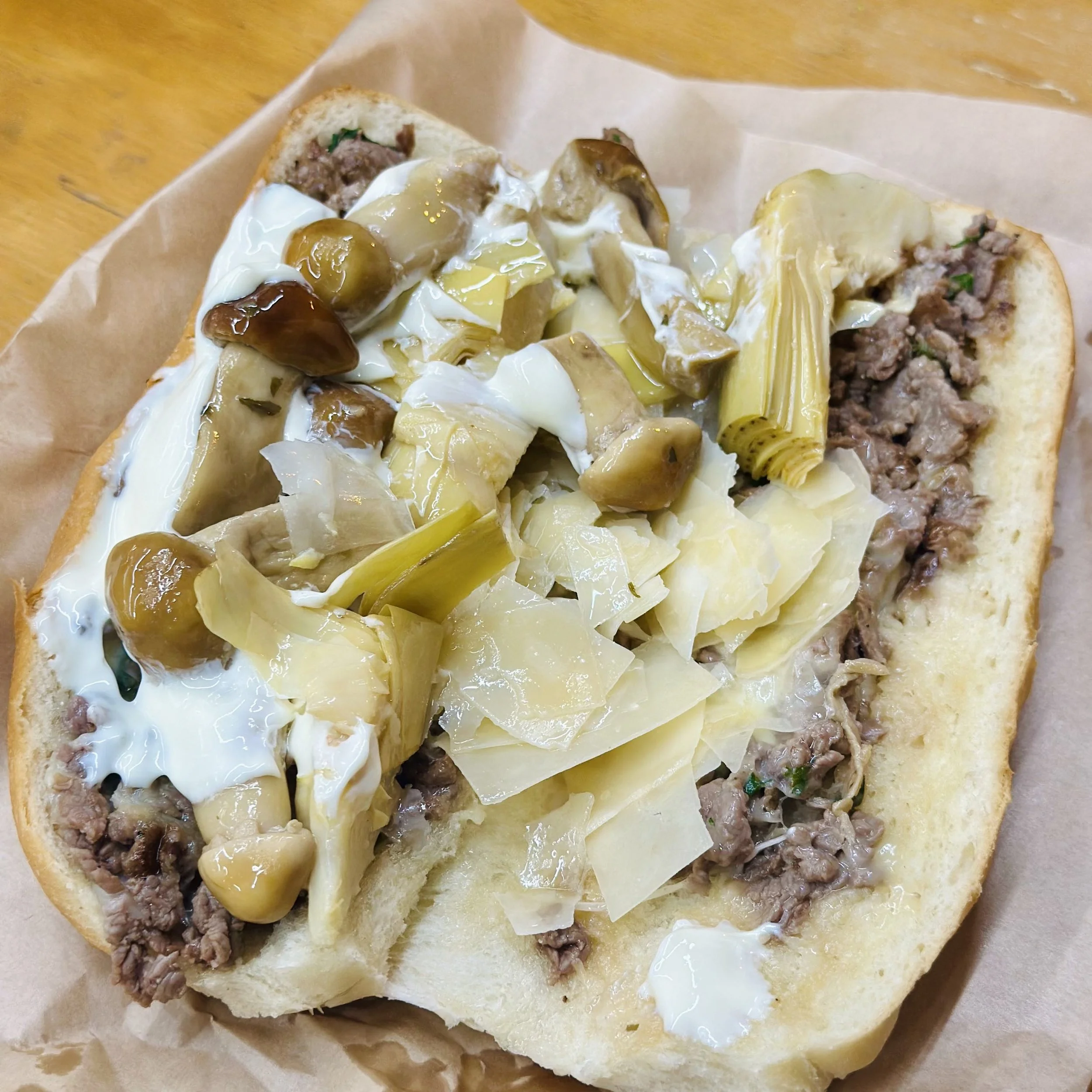 Sicilian Steak &amp; Artichoke Panino