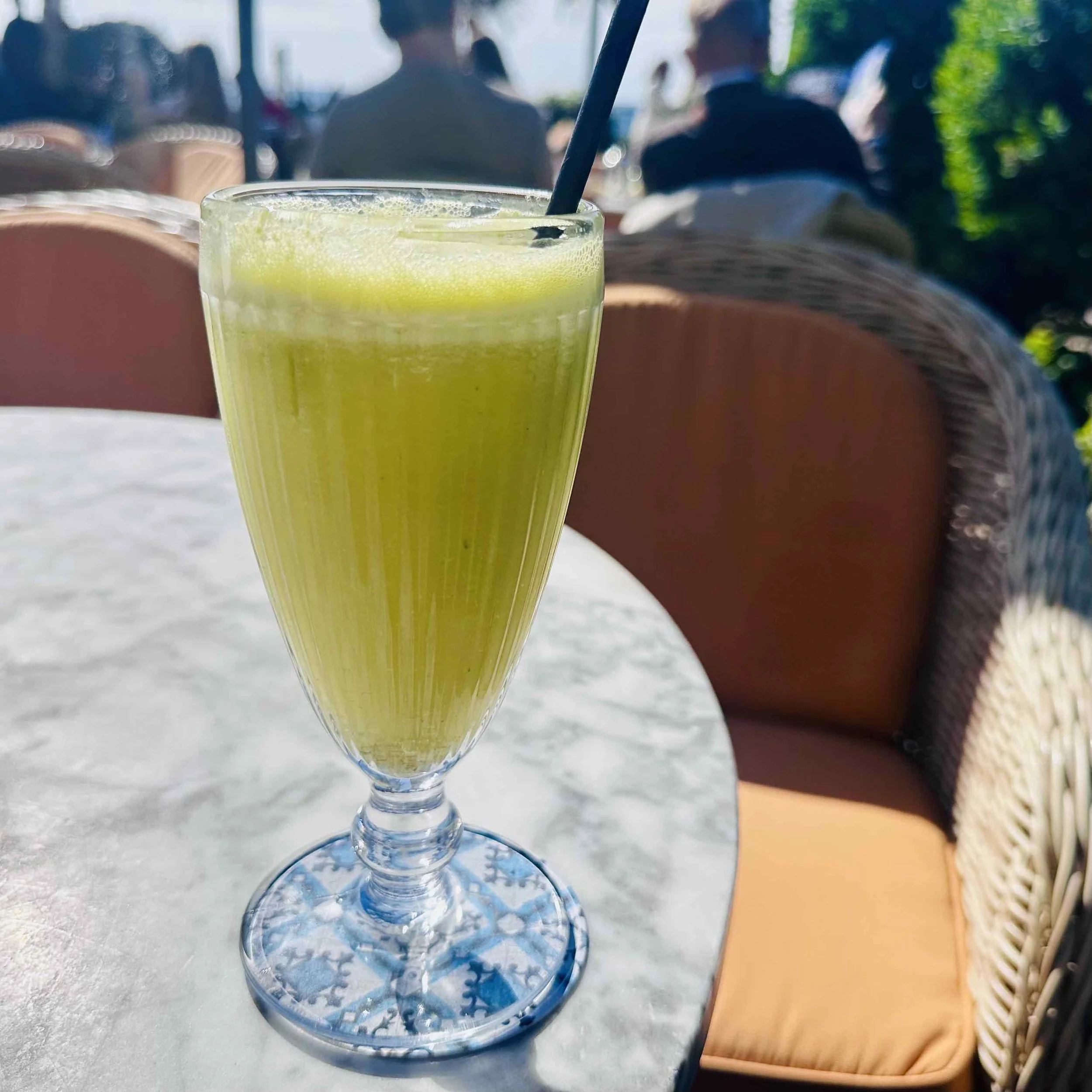 Selery and ginger juice