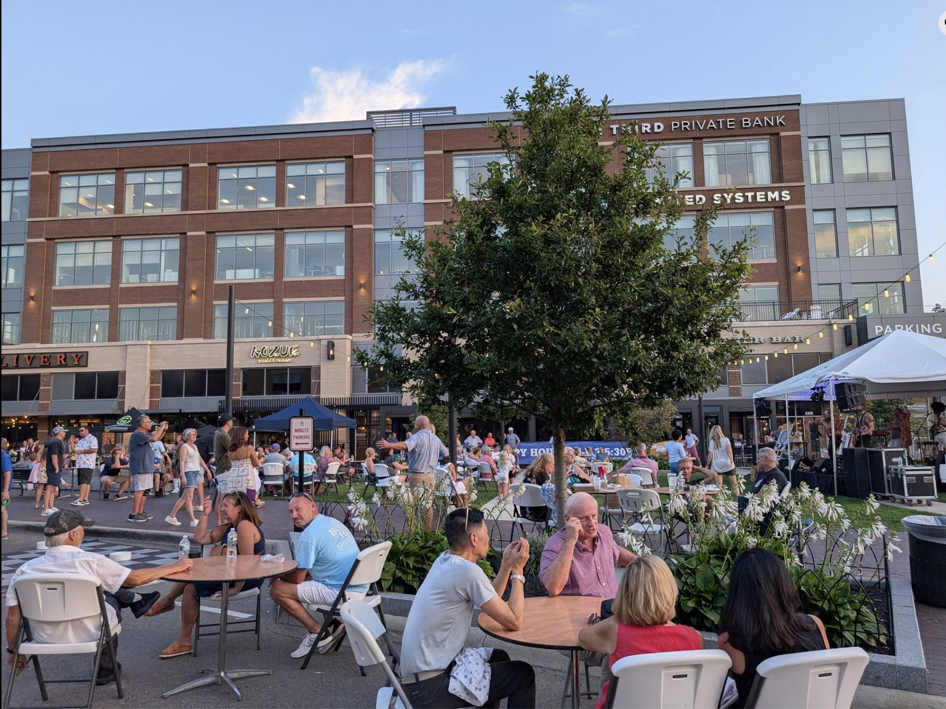 Party in Downtown Montgomery, Ohio