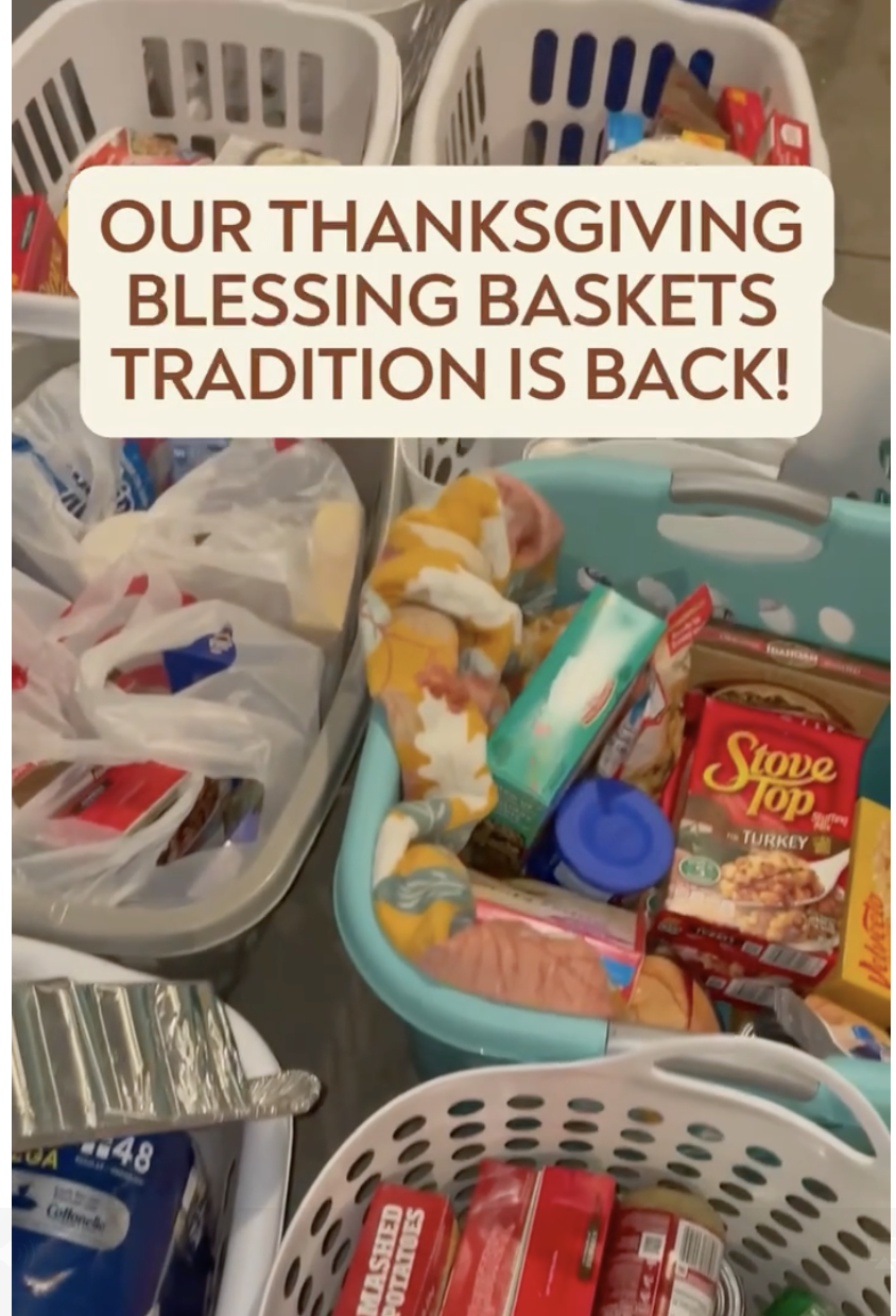 Top Cincinnati & NKY Realtor Leah Joos collects Blessing Baskets annually to provide Thanksgiving meals to local Cincinnati families