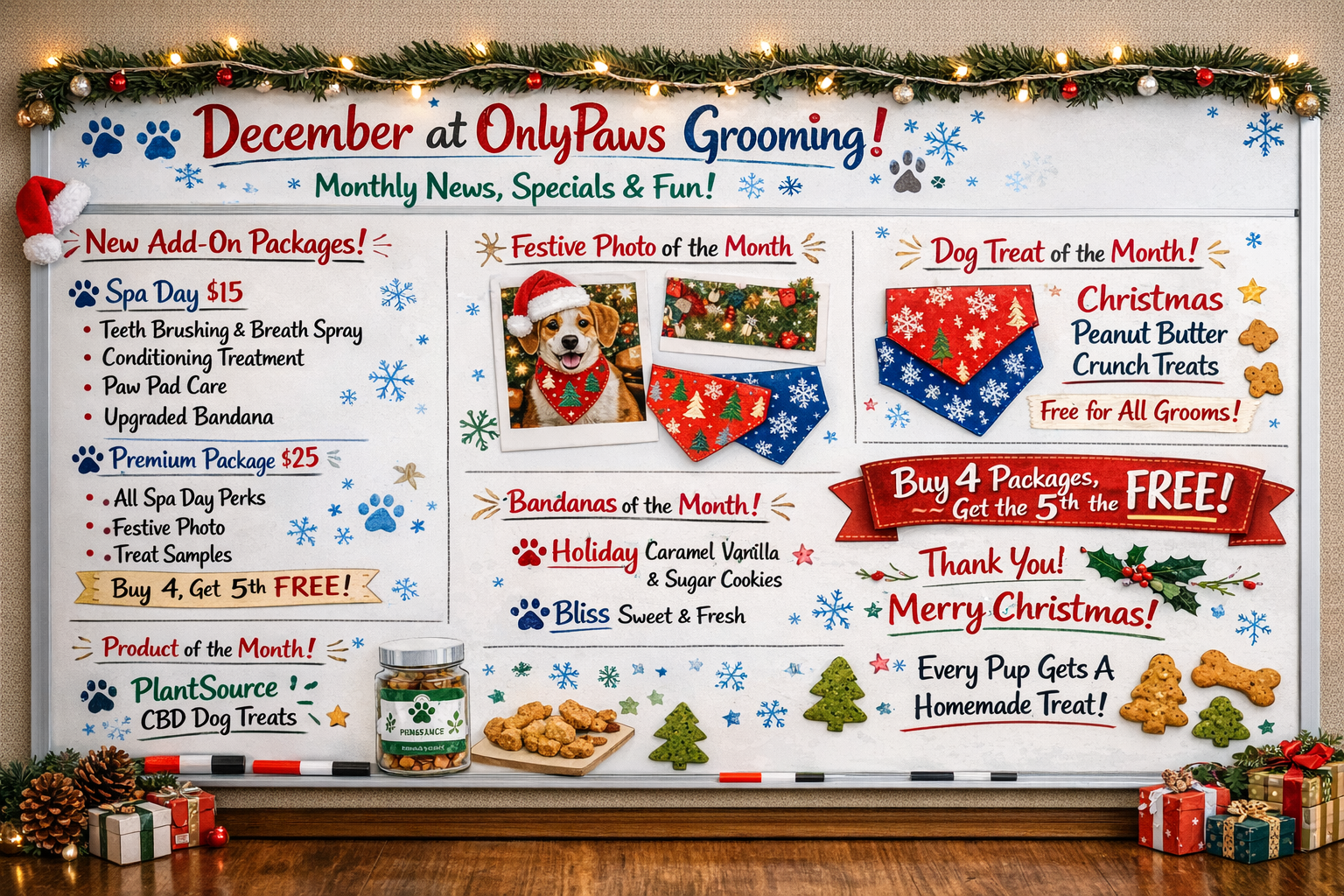 ❄️ December at OnlyPaws Grooming