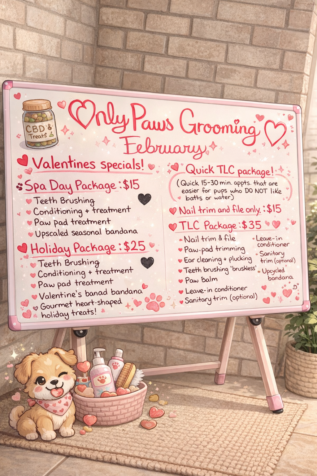 ❤️February at OnlyPaws Grooming 