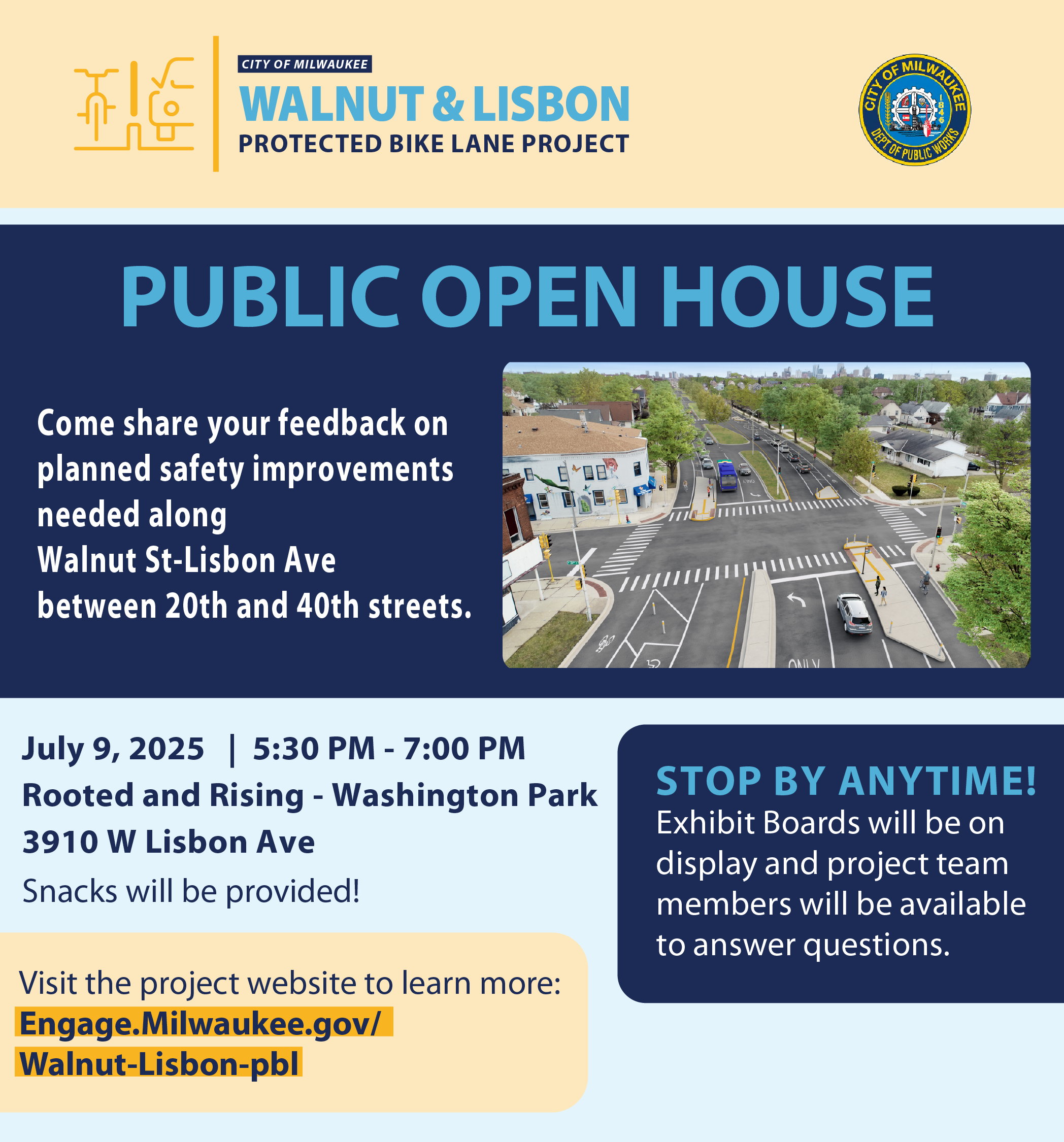 July Public Open House Lisbon /Walnut Project
