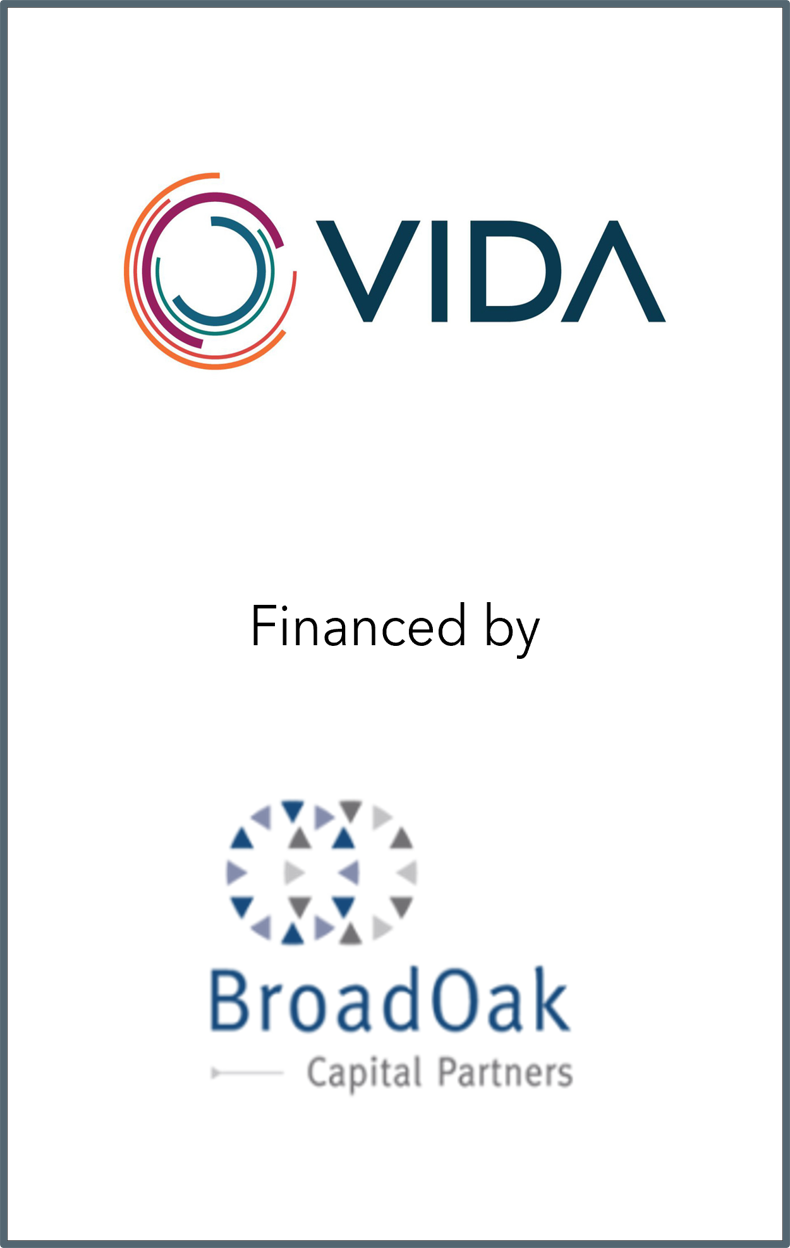 Arcadia Capital Advises VIDA on it’s financing by BroadOak Capital Partners