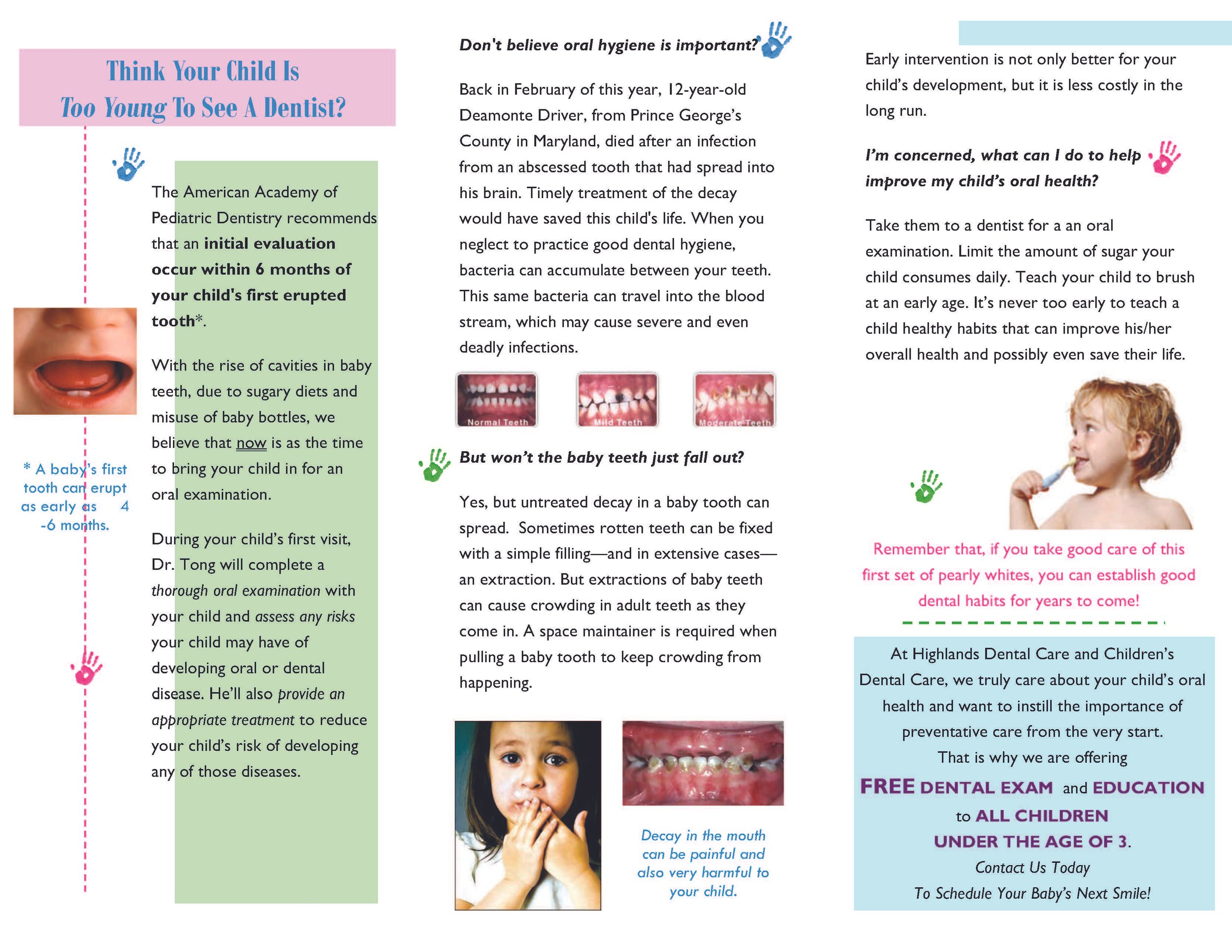 Well-Baby Brochure Inside