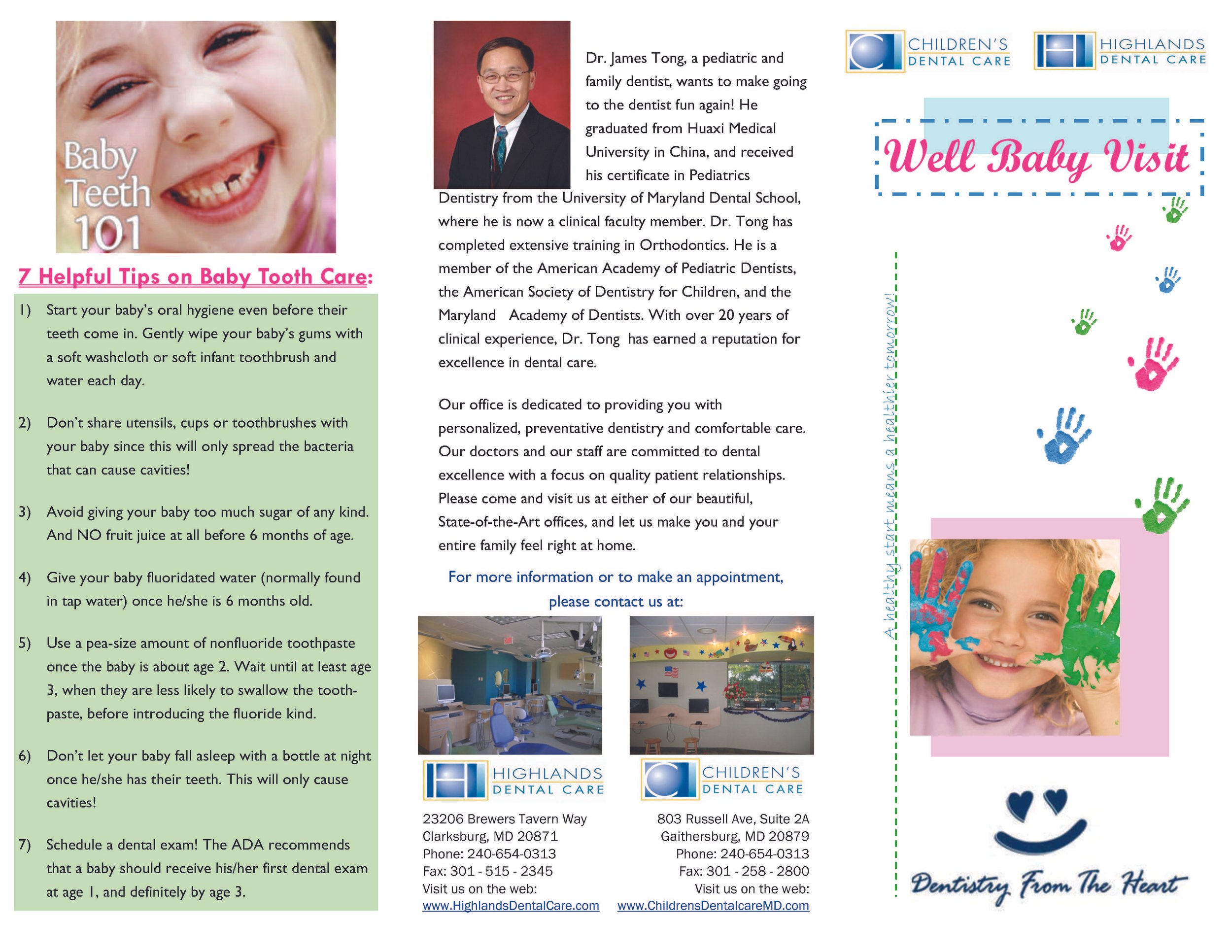 Well-Baby Brochure Front