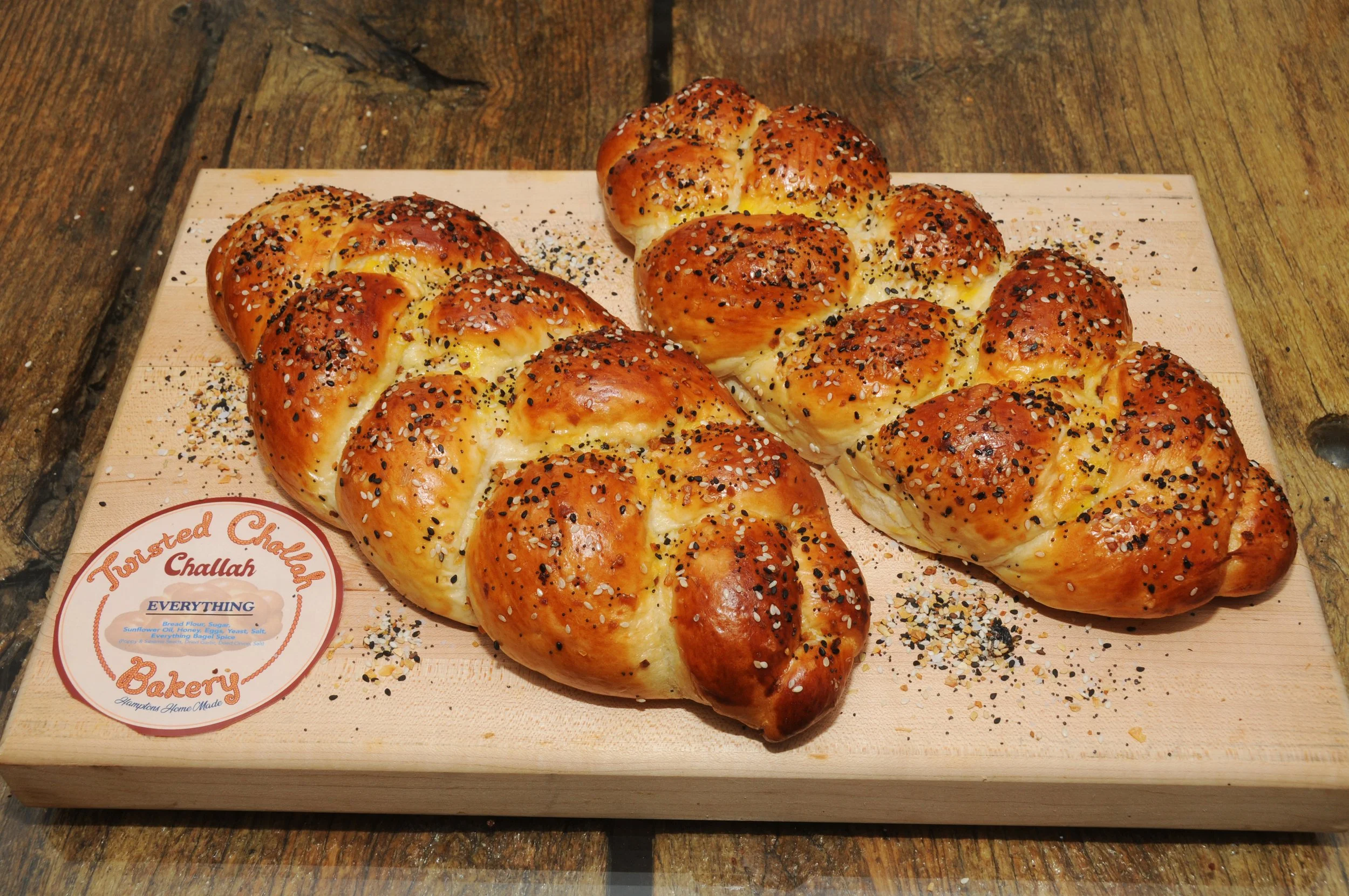 Everything Challah Bread — Twisted Challah Bakery