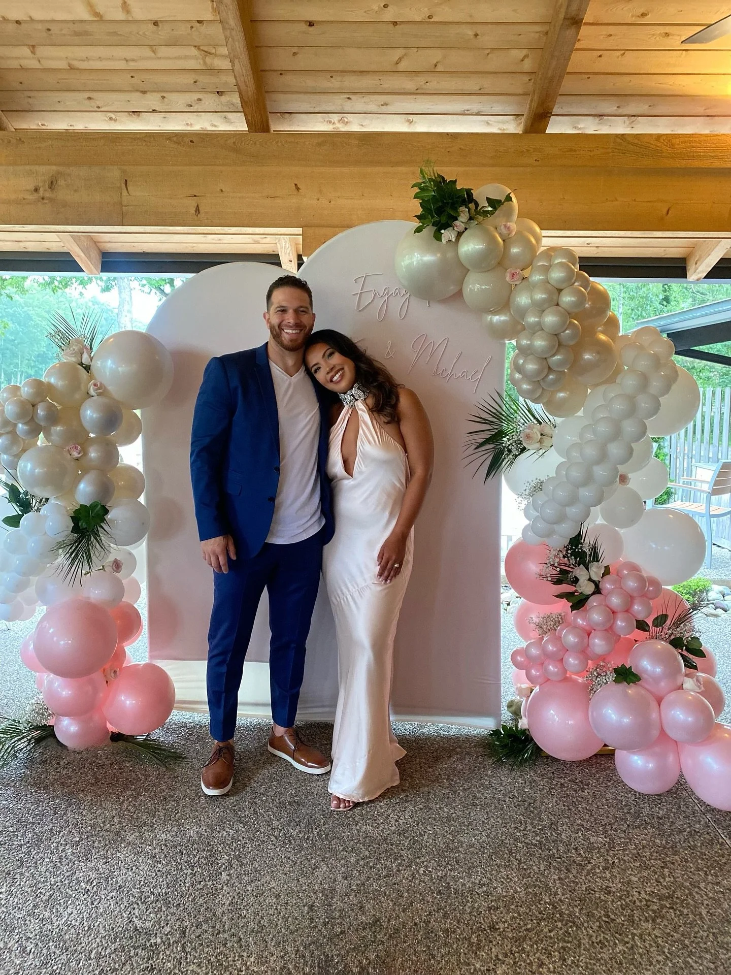 Welcome to Deotte &amp; Michael&rsquo;s engagement party 🤍

Swipe for all the details of this beautiful event for this beautiful couple! Cheers to Deotte &amp; Mikey, we couldn&rsquo;t be happier for you both 🤍🥂

We designed and created their Ball