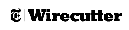 Logo of The WIRECUTTER, a product review website, with a stylized black text and a small emblem.