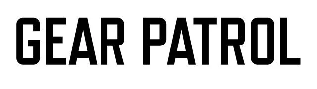 Text reading 'GEAR PATROL' in bold black letters on a white background.