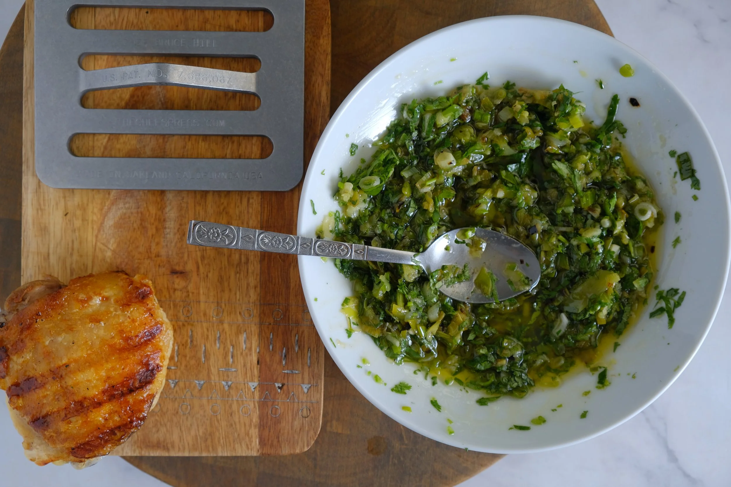 Scallion Salsa with Chicken.JPG