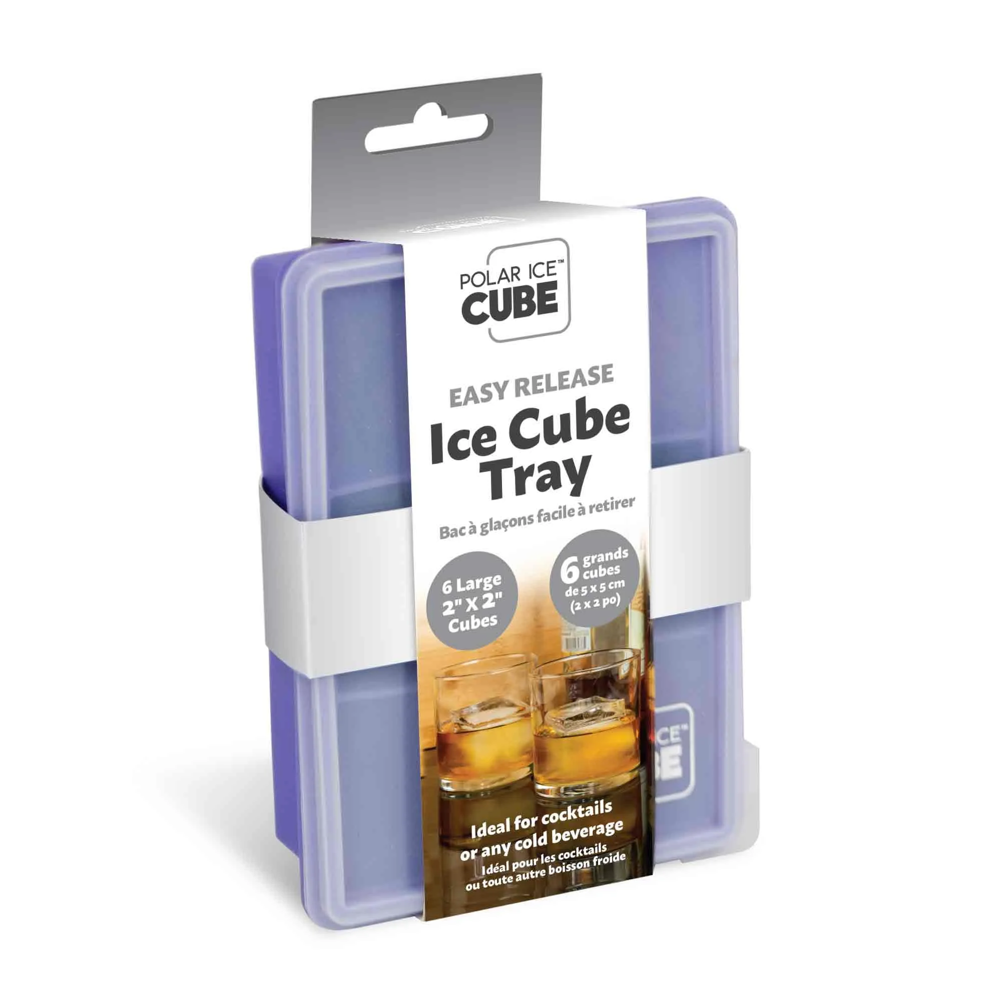 Easy Release Ice Cube Tray Lrg 6 PUR - CAN9247PUR