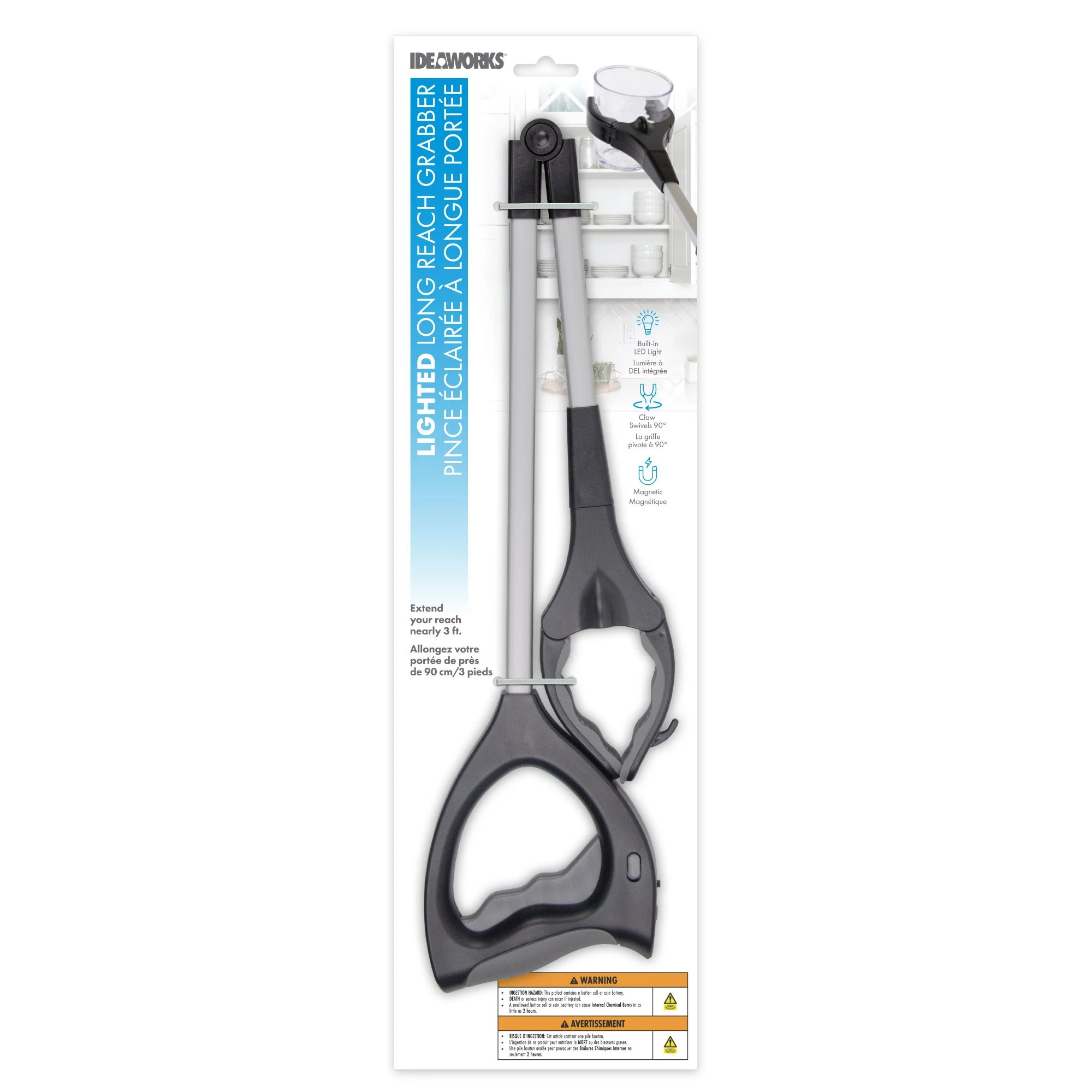 Lighted Long Reach Grabber - CAN9559