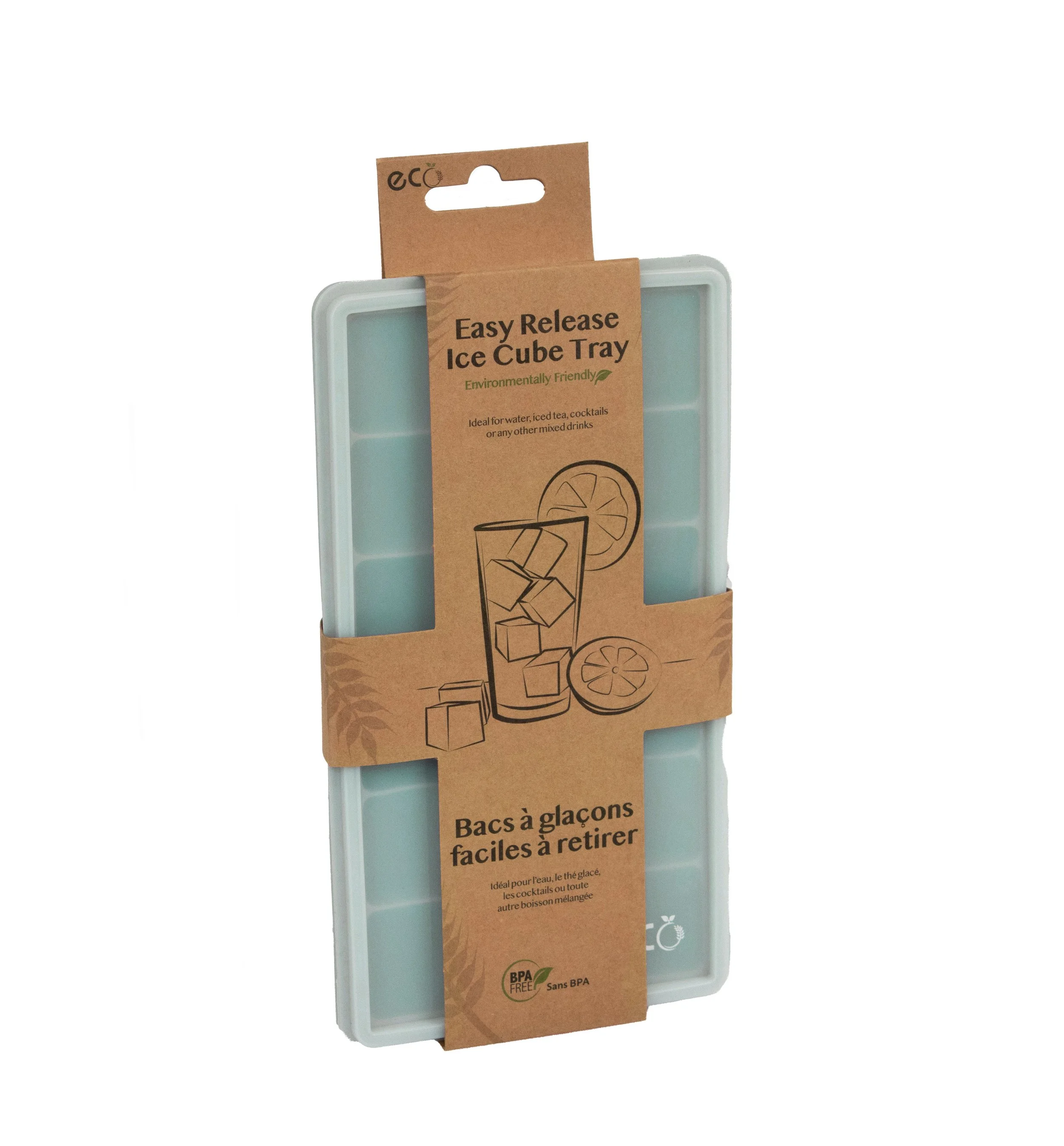 ECO Easy Release Ice Cube Tray Regular - 18 Count-Sage-CAN9246ECOSGE