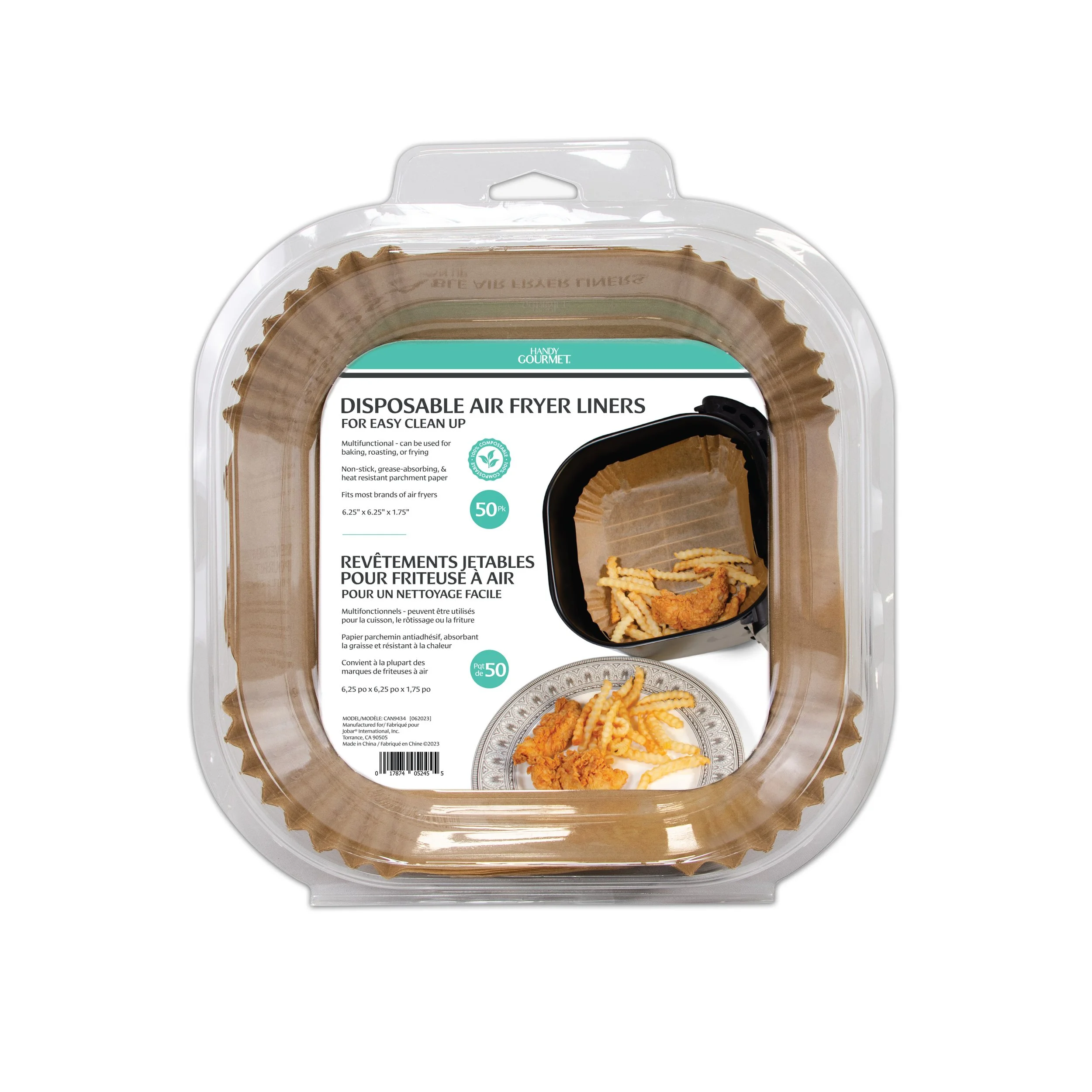 50pk Disposable Air Fryer Liners ~ Item# CAN9434-50PK