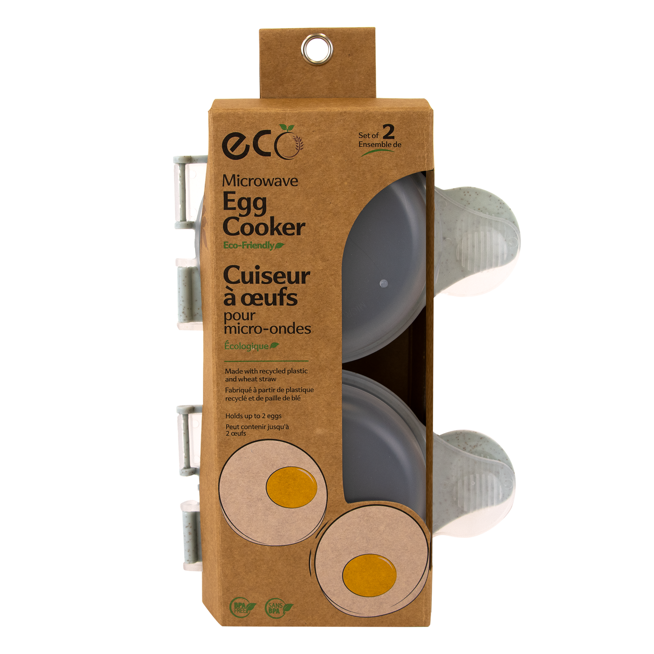ECO Microwave Egg Cooker Set of 2 - CAN10074SGES2