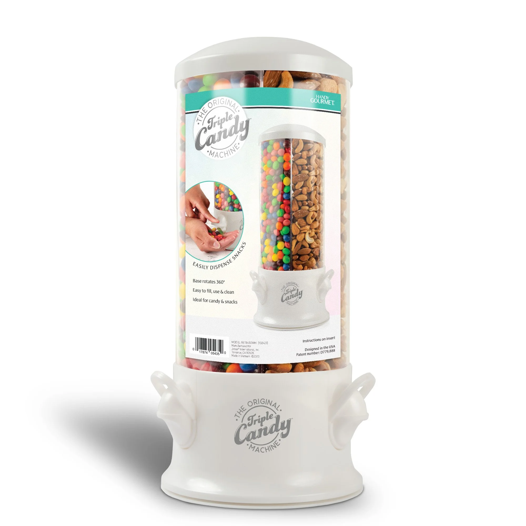 Triple Candy Machine - White ~ Item#RET8450WHI