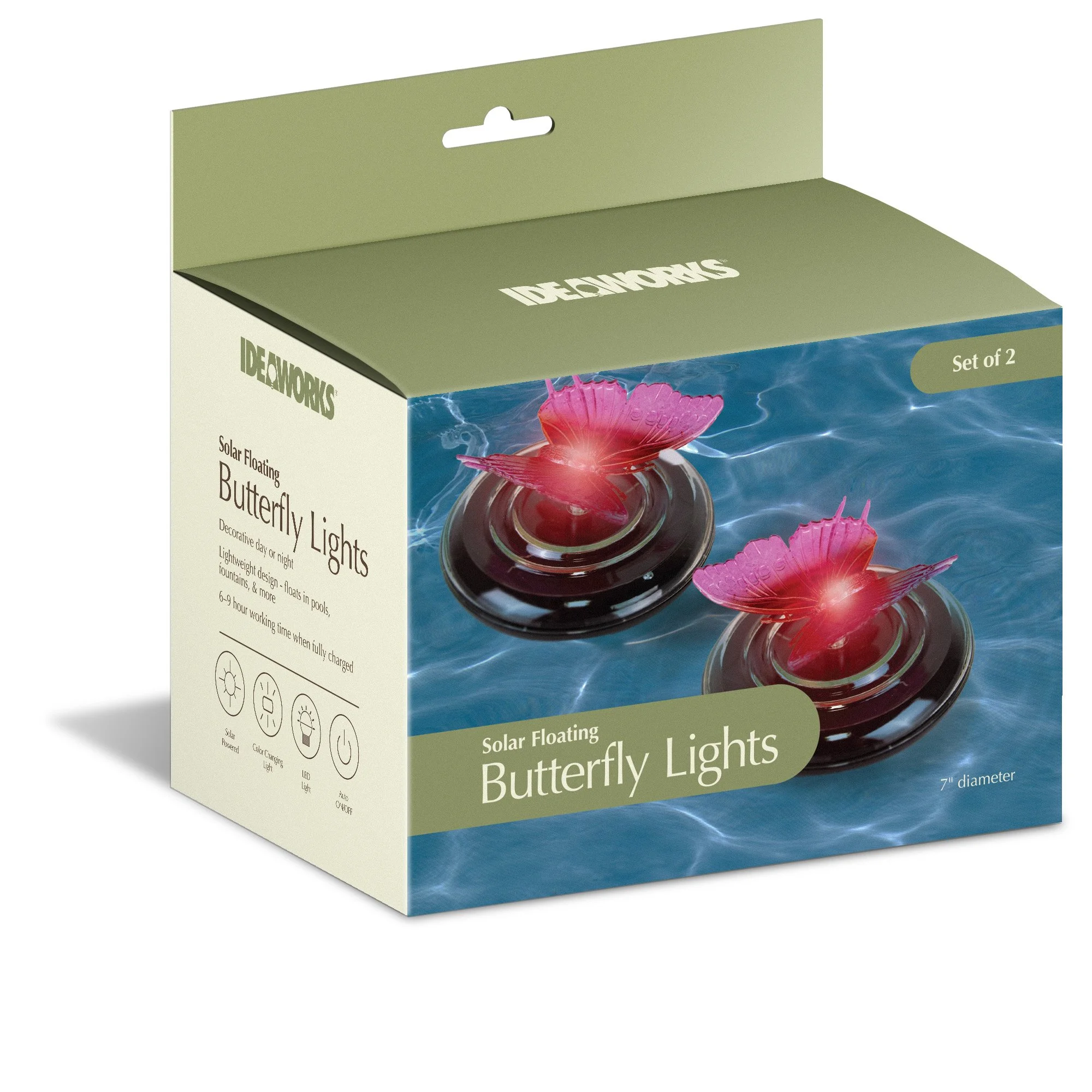 Solar Floating Butterfly Lights – Set of 2 - JB9543