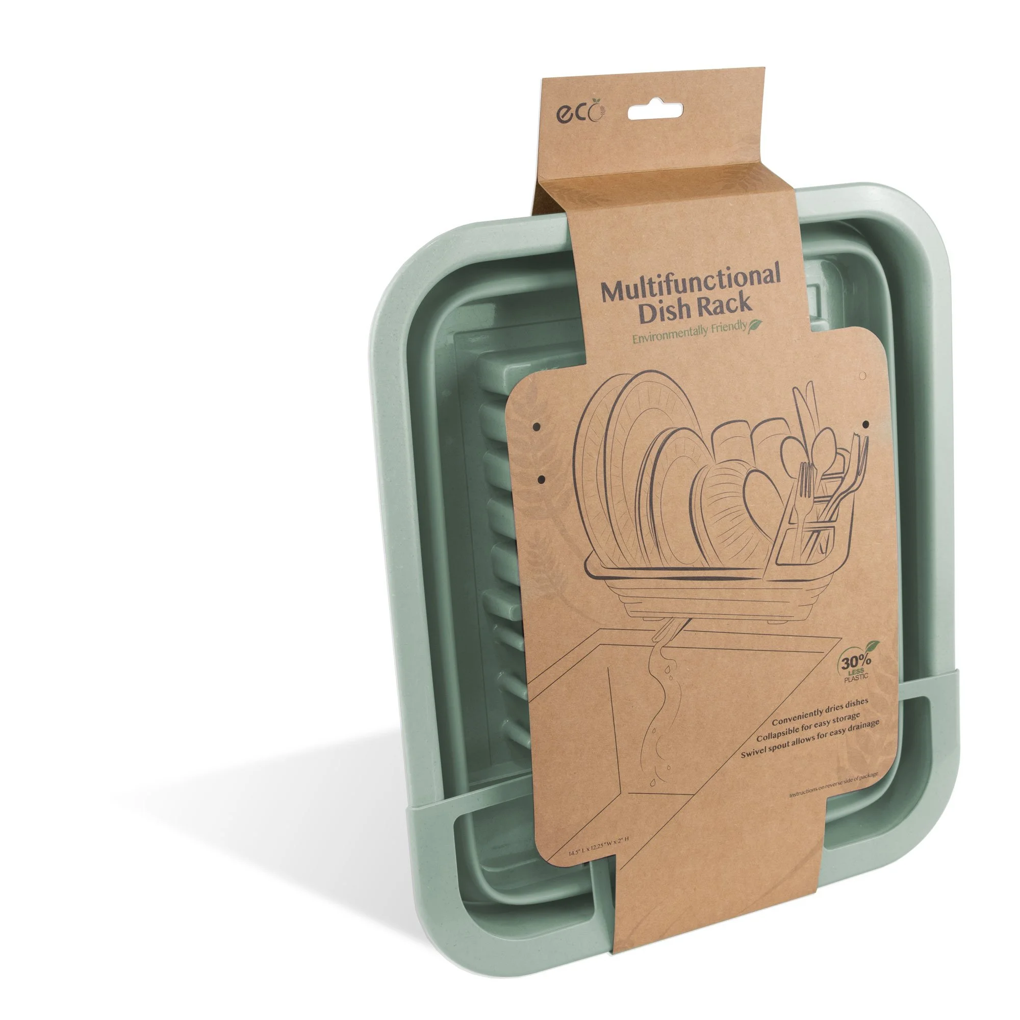 ECO Multifunctional Dish Rack - Green- JB9339ECOGRN