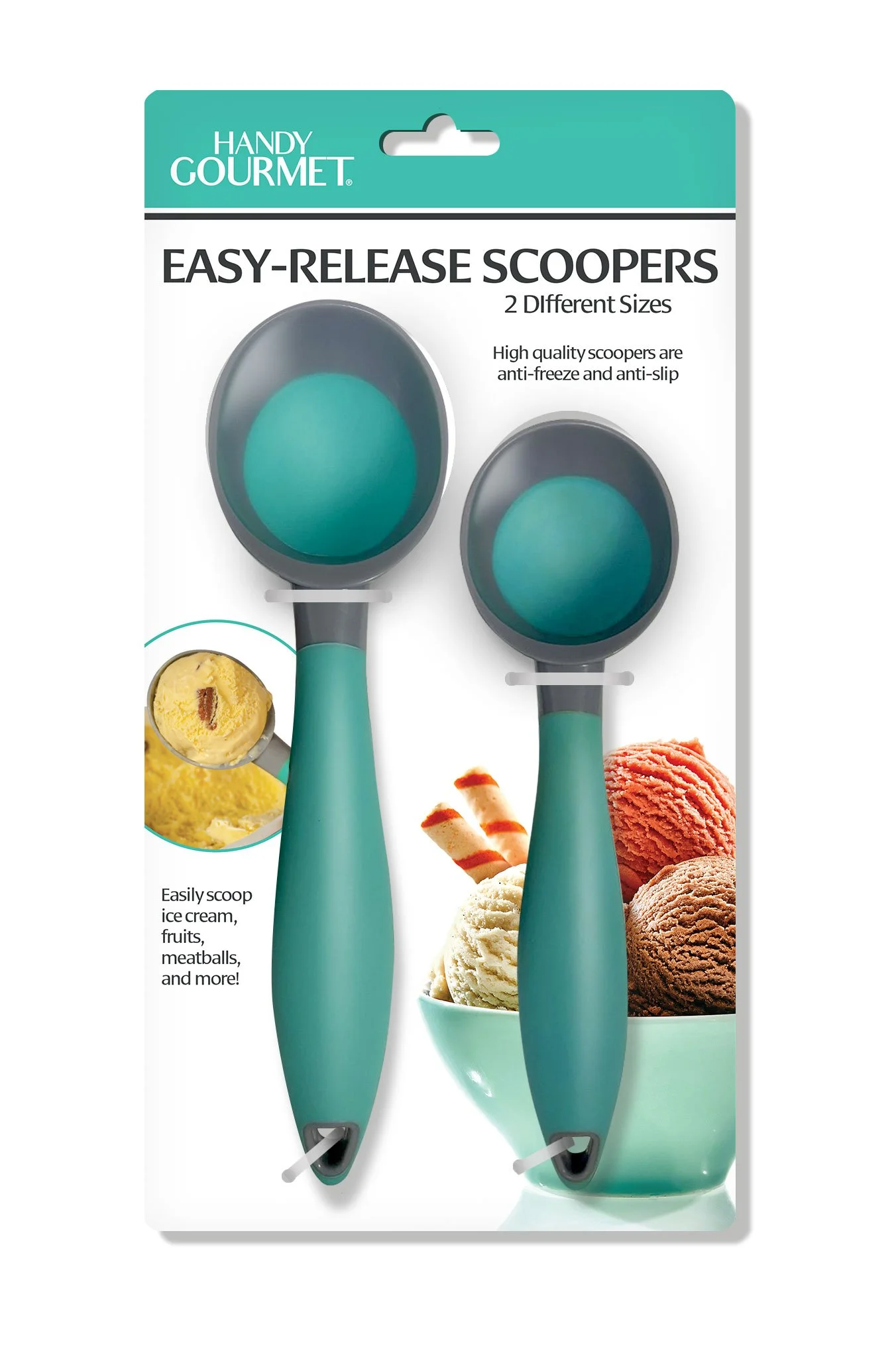 Set of 2 Easy- Release Scoopers ~ Item# JB8950