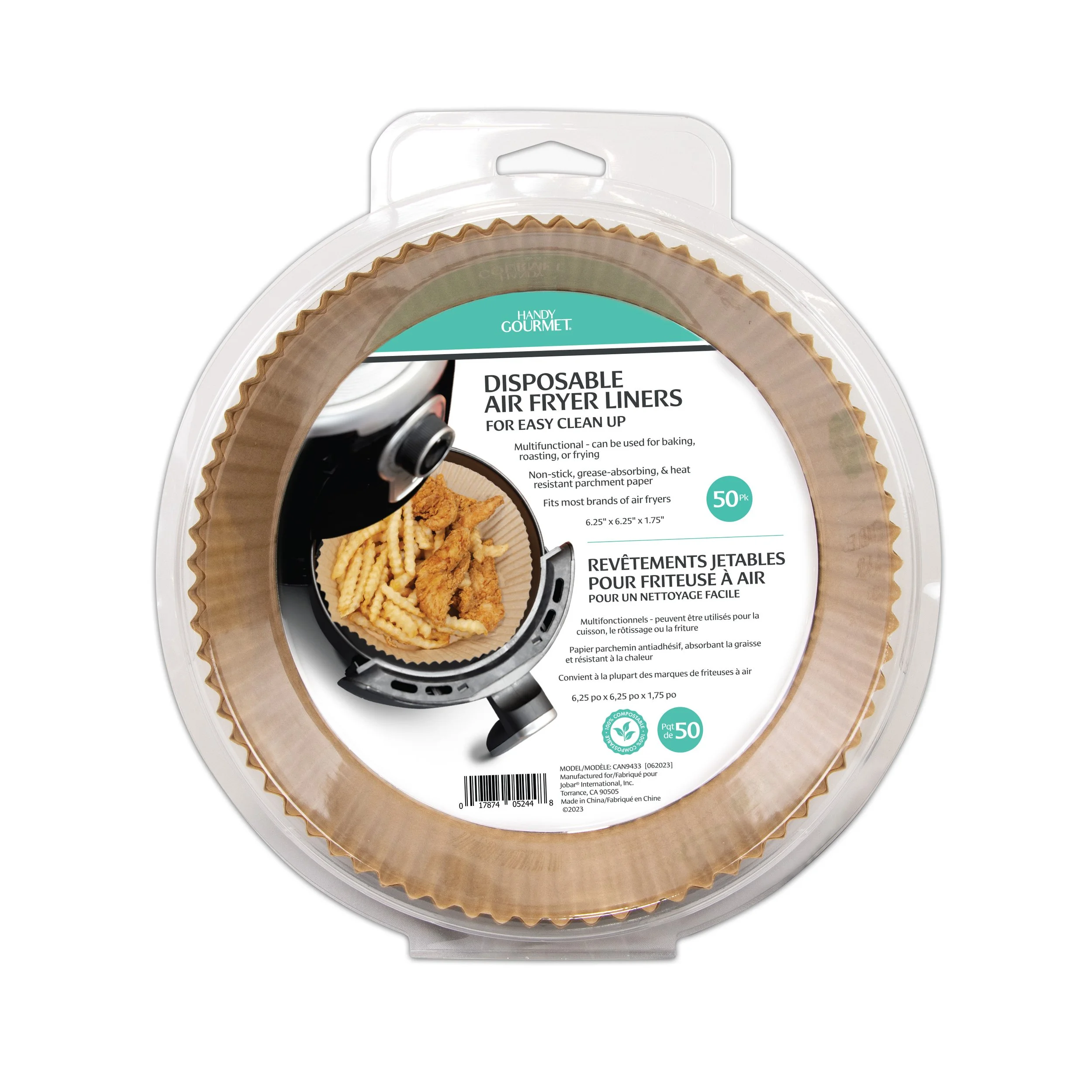 50pk Disposable Air Fryer Liners ~ Item# CAN9433-50PK