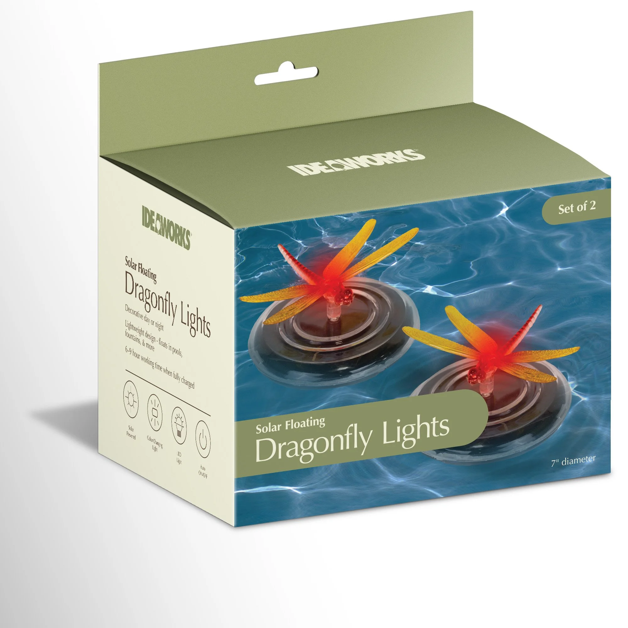 Solar Floating Dragonfly Lights – Set of 2 - JB9543