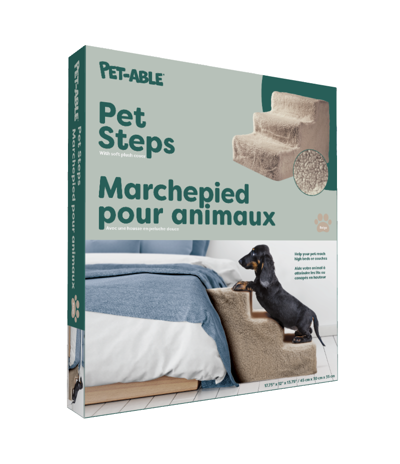 Three Pet Steps - Beige -  F8261BG