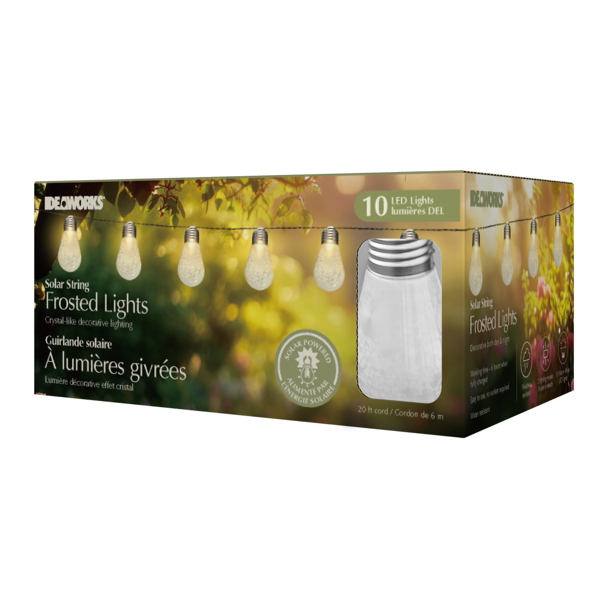 Solar Crystal String Lights – 10ct - F214