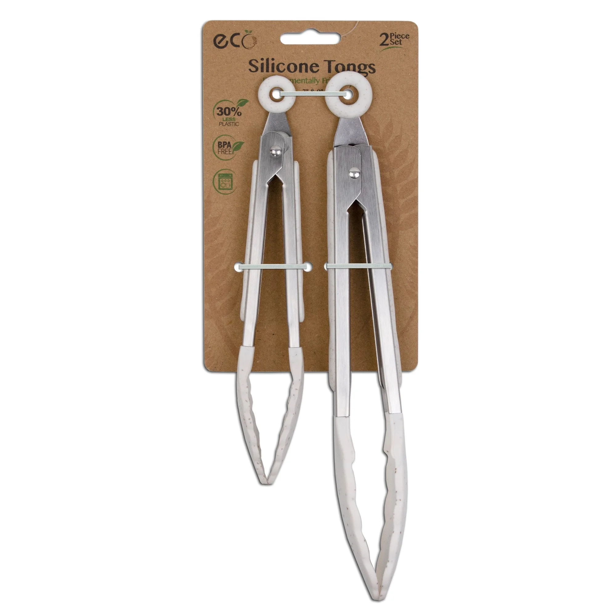 ECO Tongs - Set of 2 - Beige-JB9798BGE