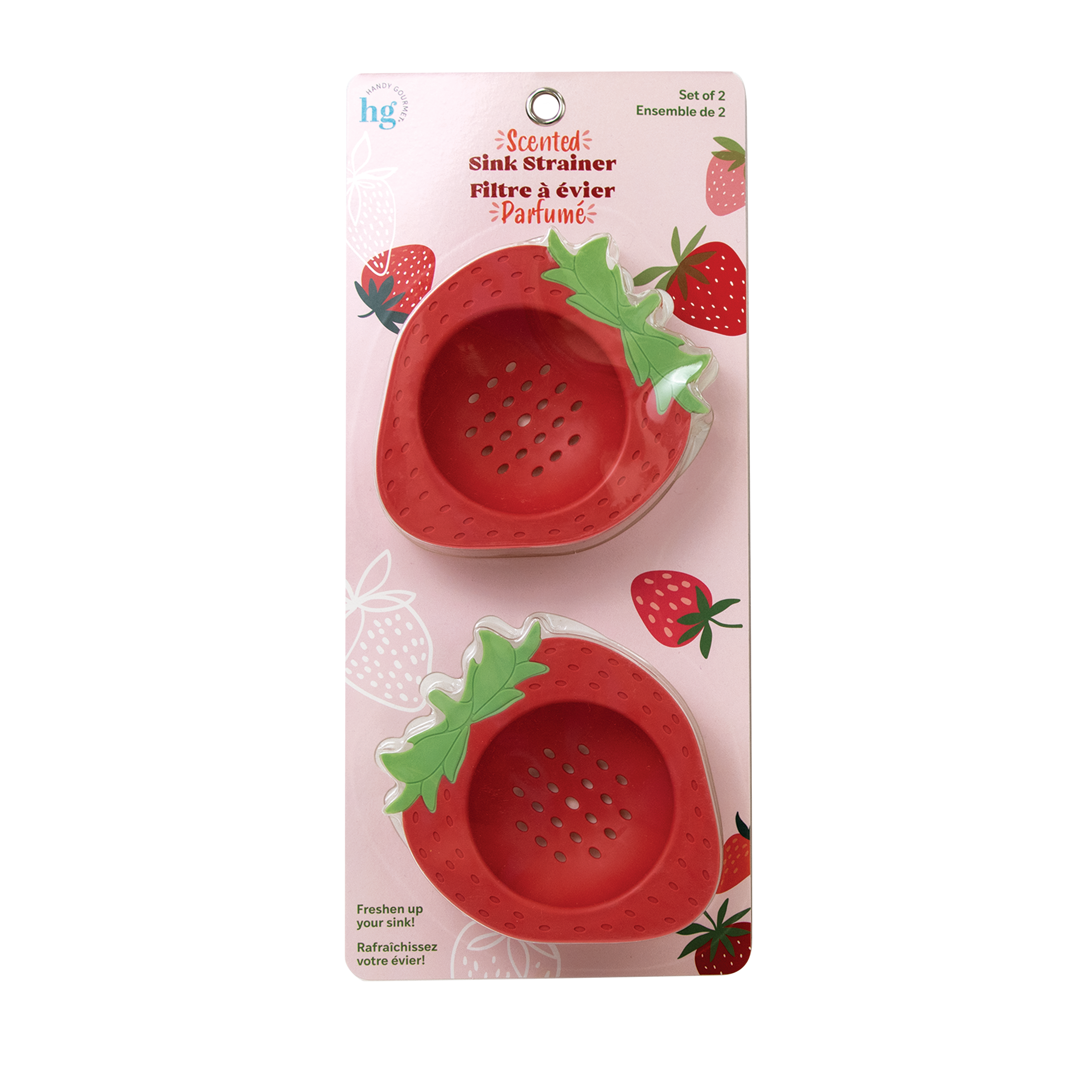 Scented Sink Strainer - Strawberry - CAN10027STR