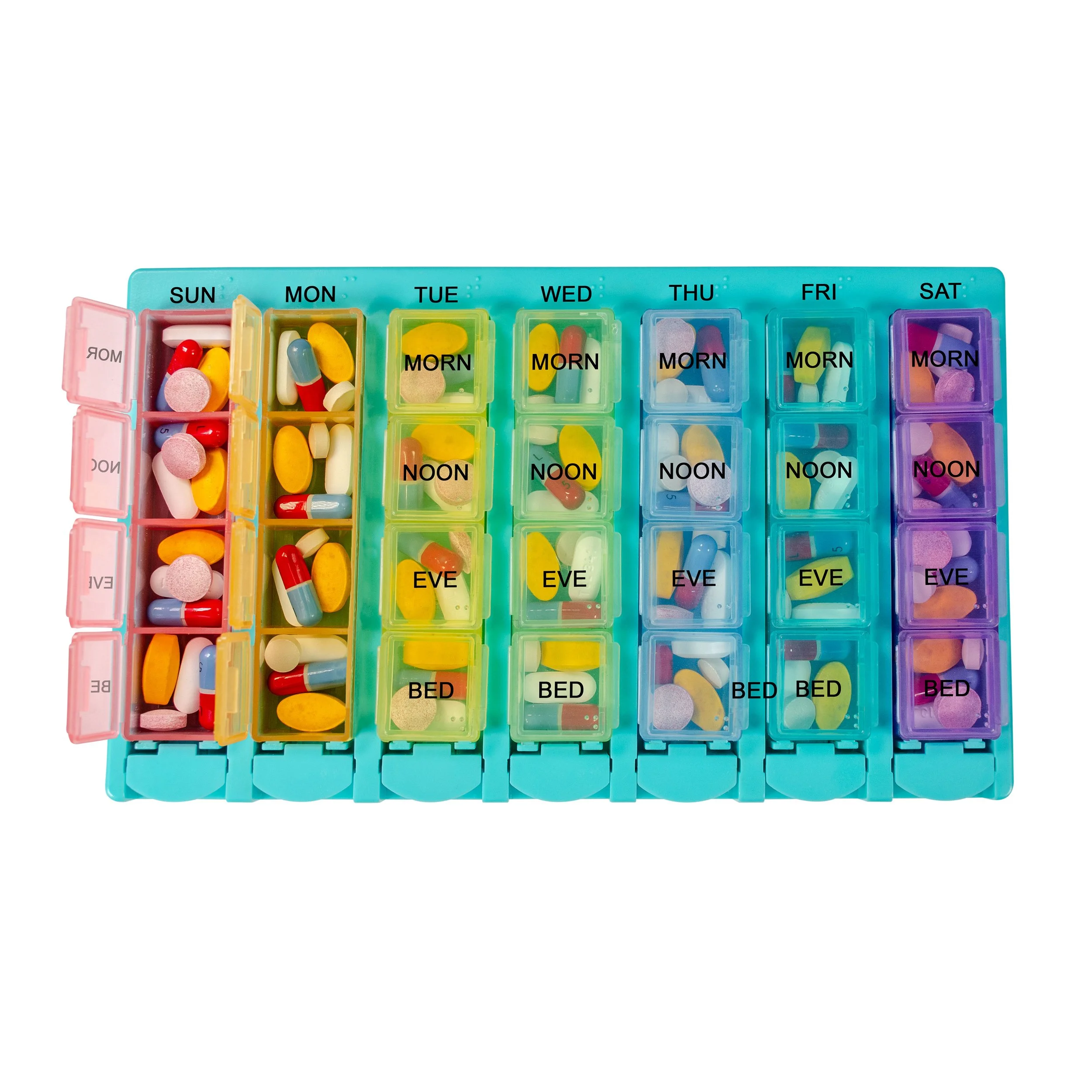 Rainbow Pop & Go Pill Organizer ~ Item# JB9048