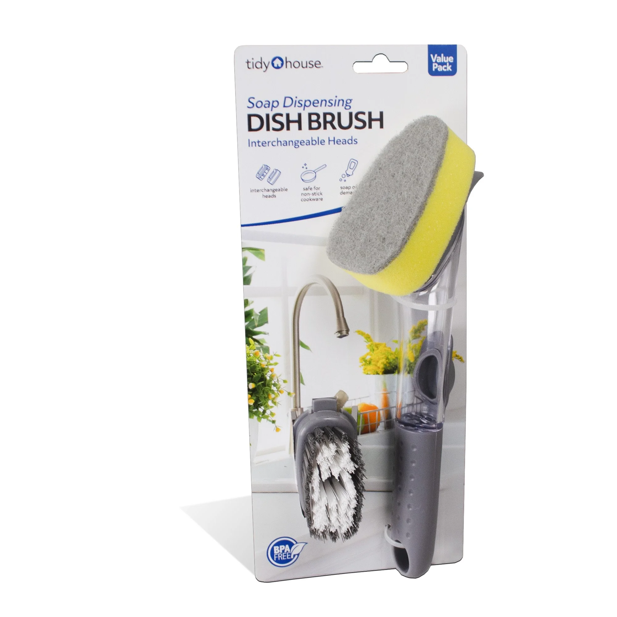 Soap Dispensing Dish Brush ~ Item# JB9412