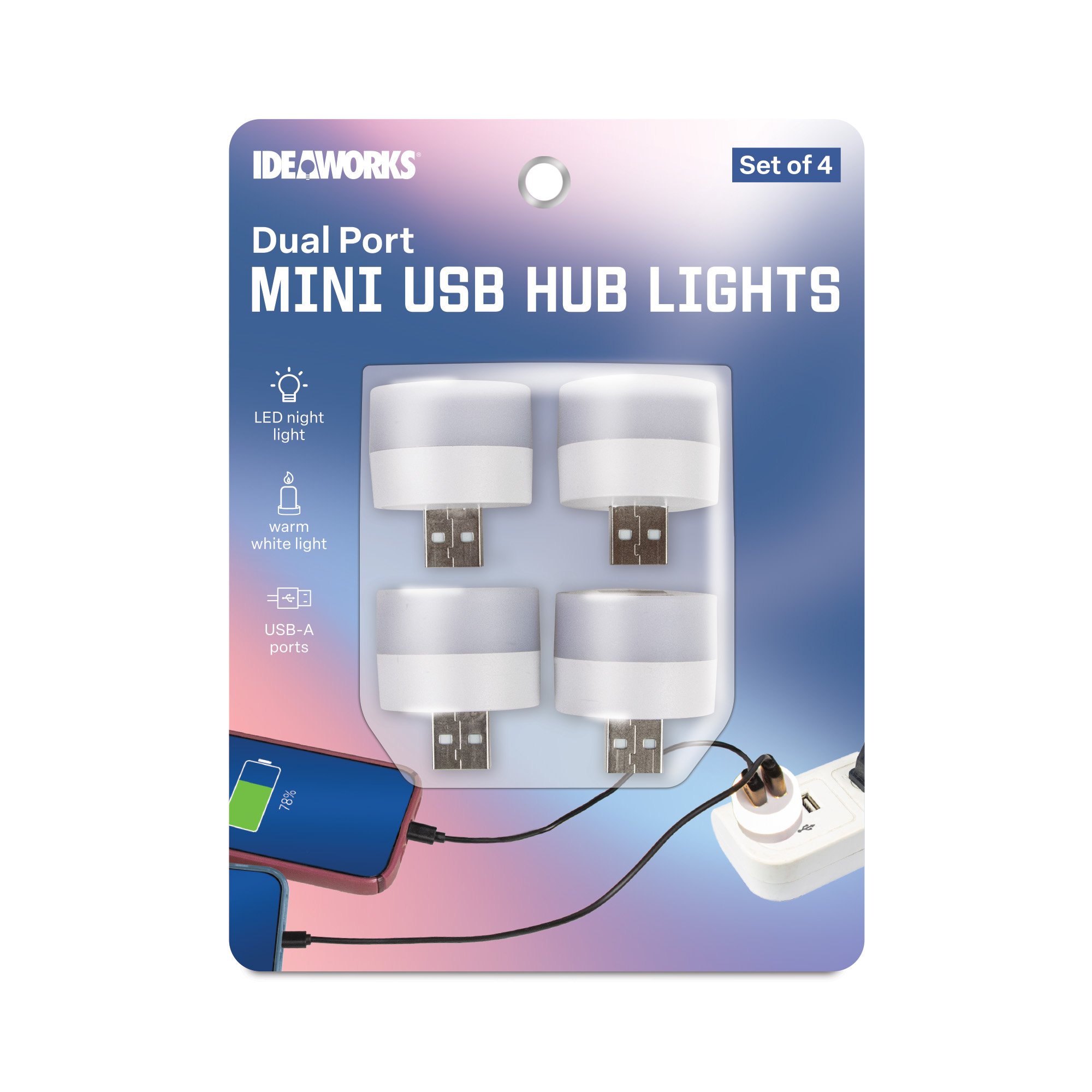 Mini Dual USB Nightlights - S4-JB10008S4