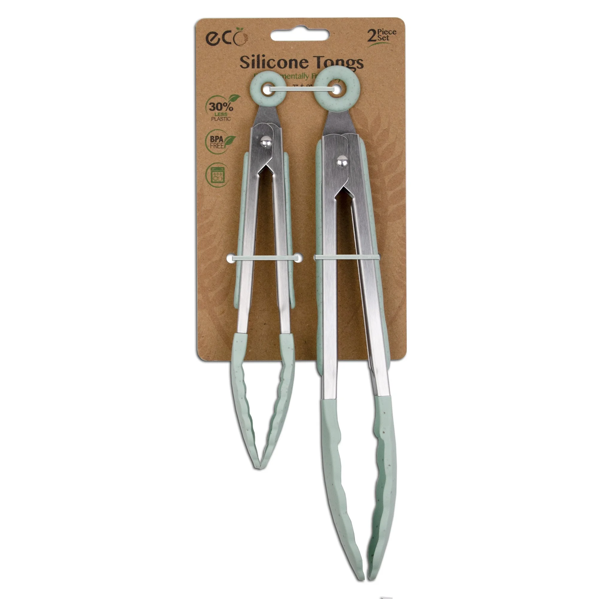 ECO Tongs - Set of 2 - Green - JB9798GRN