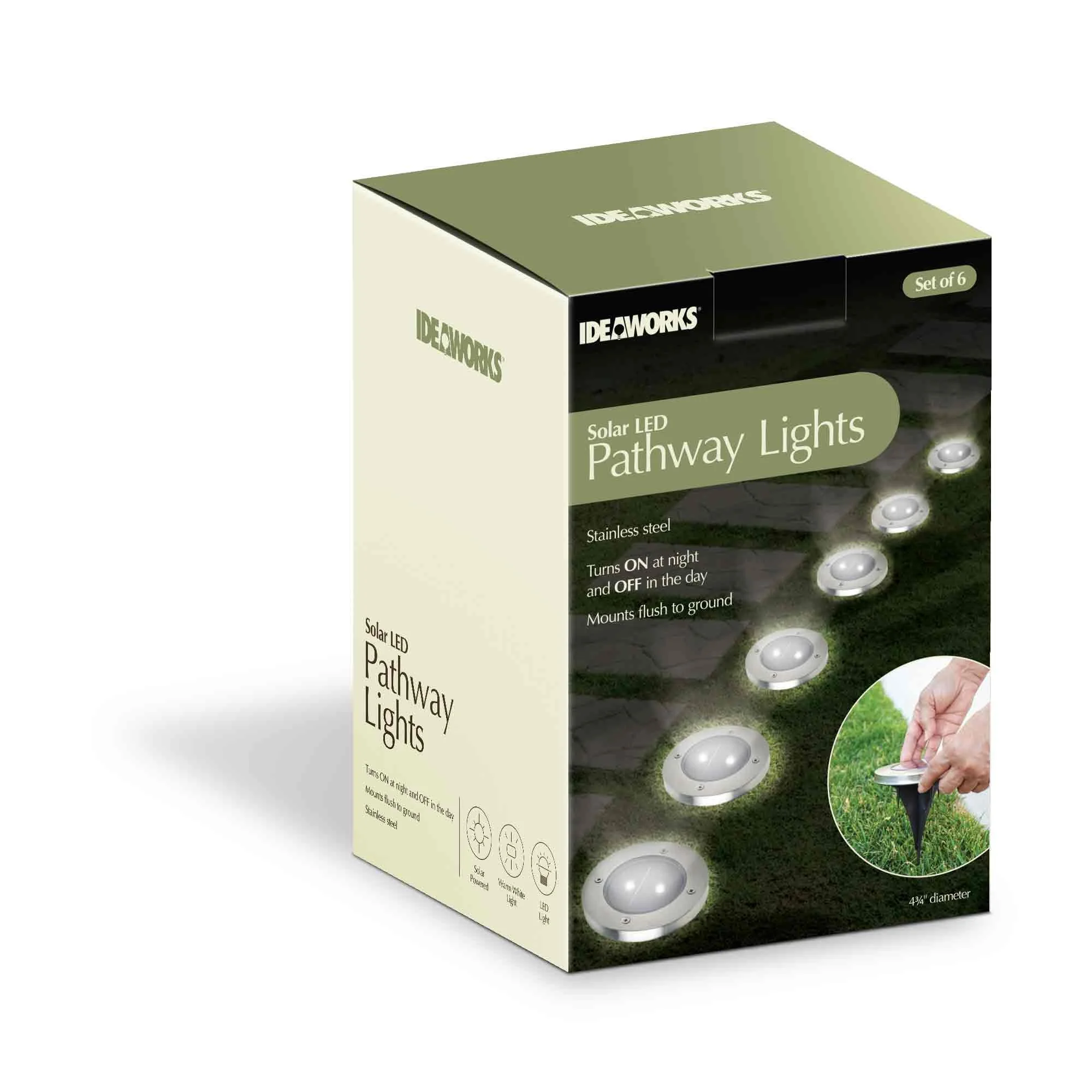 Solar Garden pathway Lights S/6 - JB7864S6