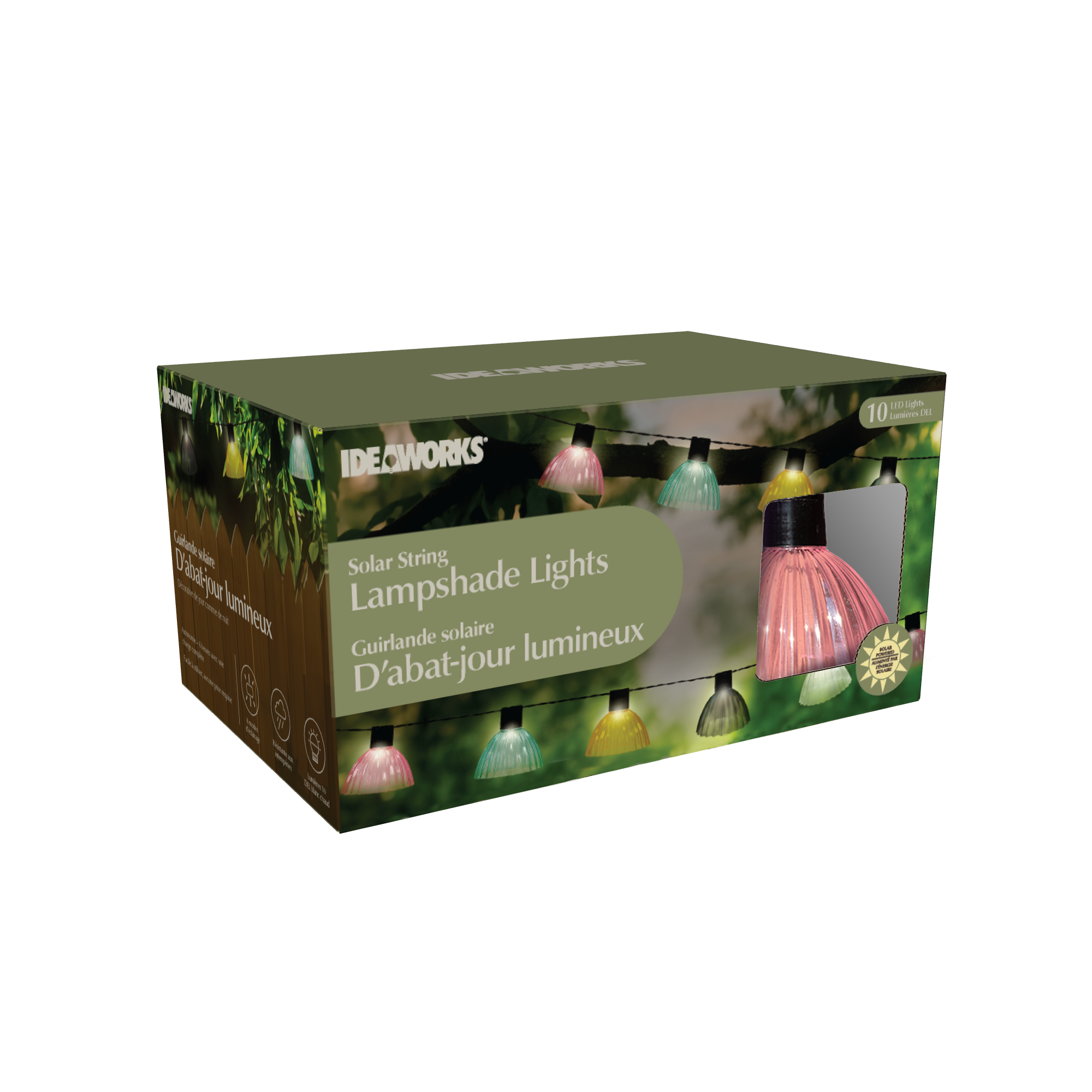 Solar Lampshade String Lights – Multicolor - F213