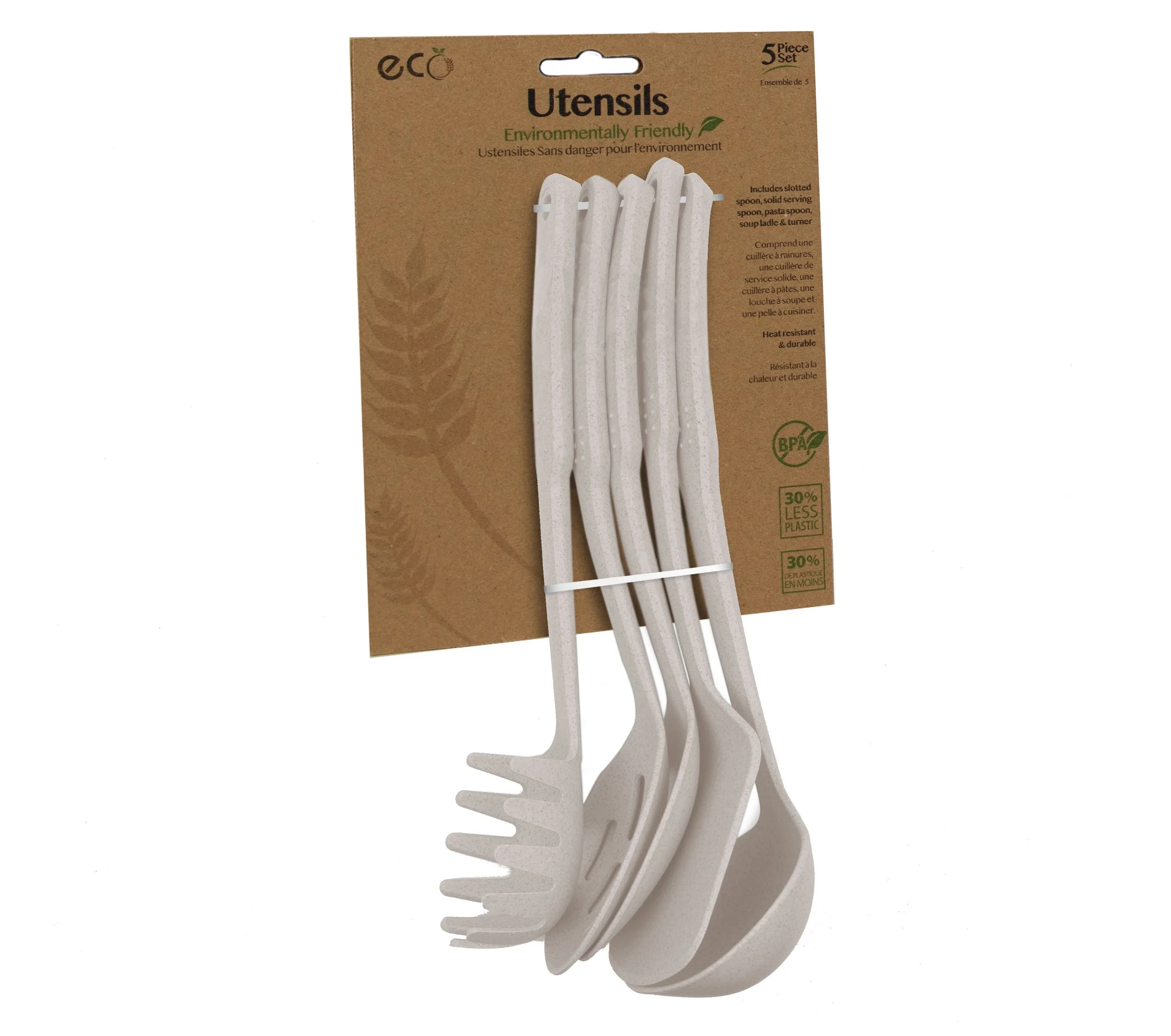 ECO 5pc Utenzil Set - Beige - CAN9684BGE