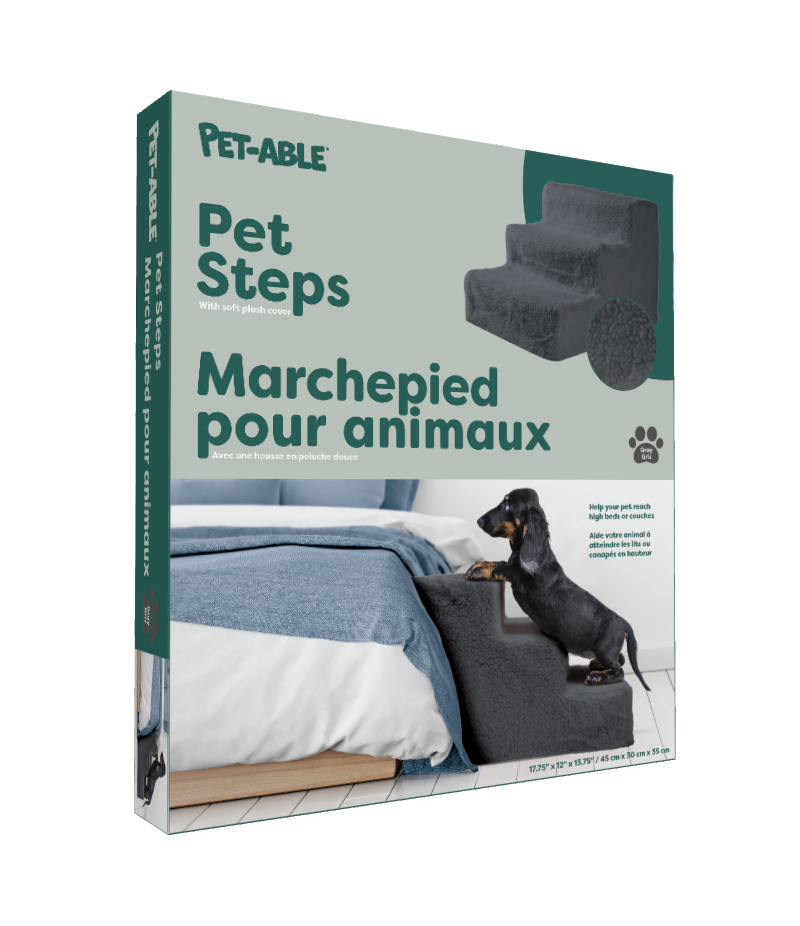 Three Pet Steps - Dark grey - F8261GY