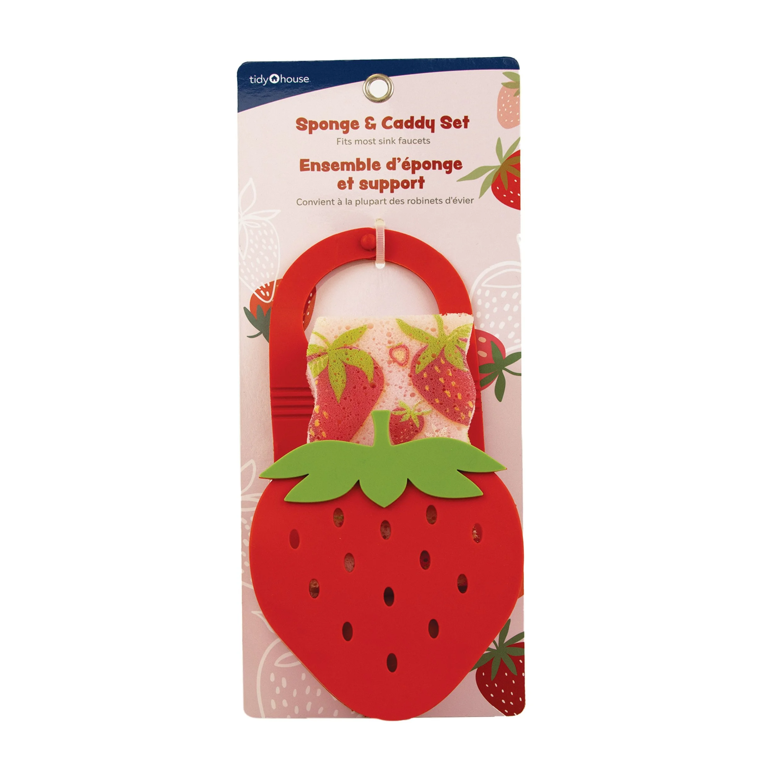 Fruit Sponge Holders with Sponge - Strawberry - CAN10029STR