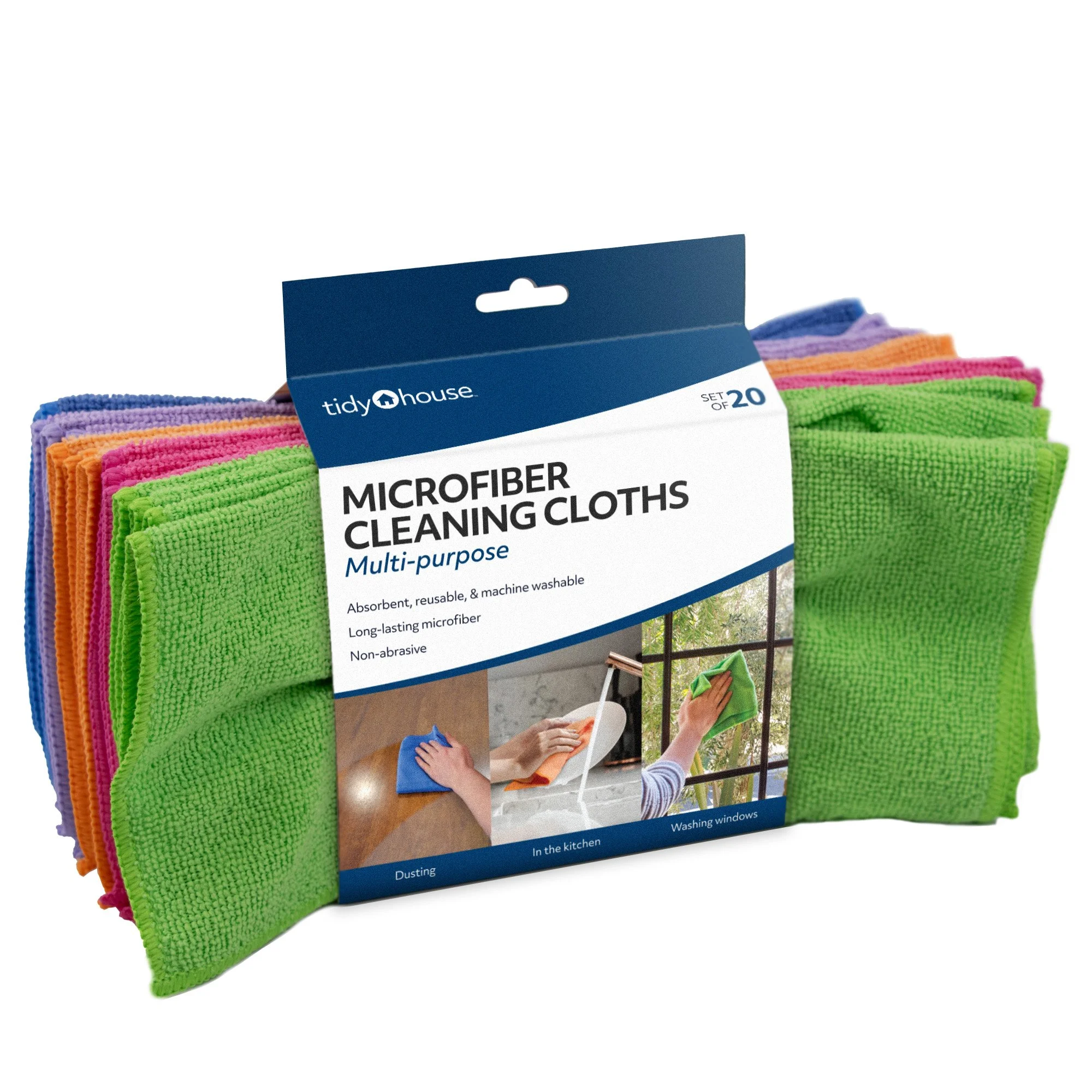 Microfiber Cleaning Cloths – 20 Pack - JB9372S20