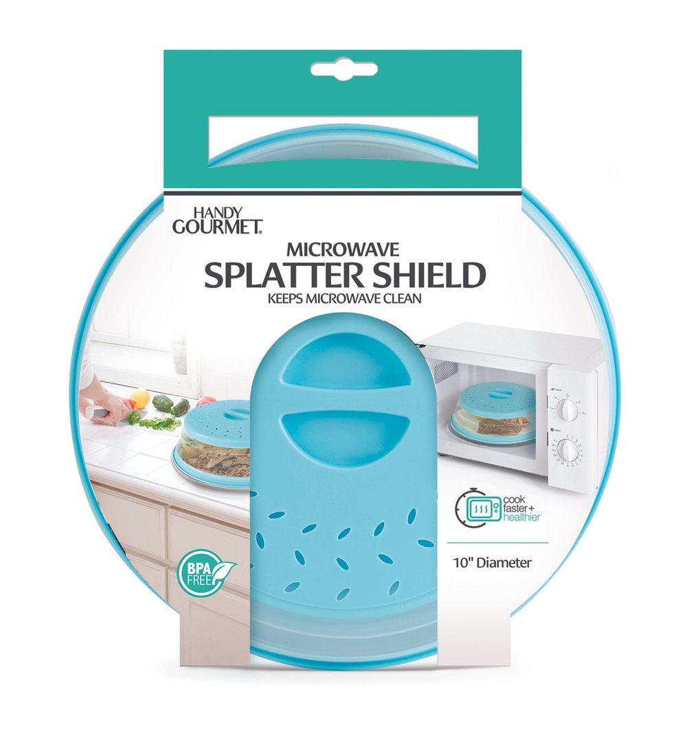 Eco Collapsible Splatter Shield (Teal) - Handy Gourmet